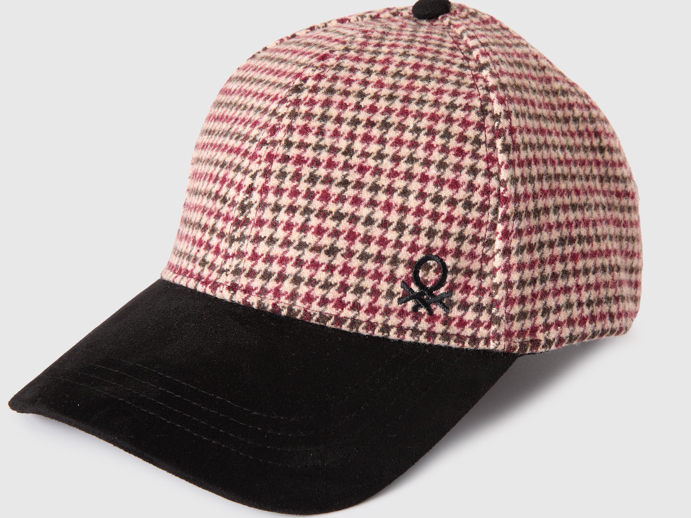 United Colors of Benetton Cappellino Baseball Pied-de-Poule OS