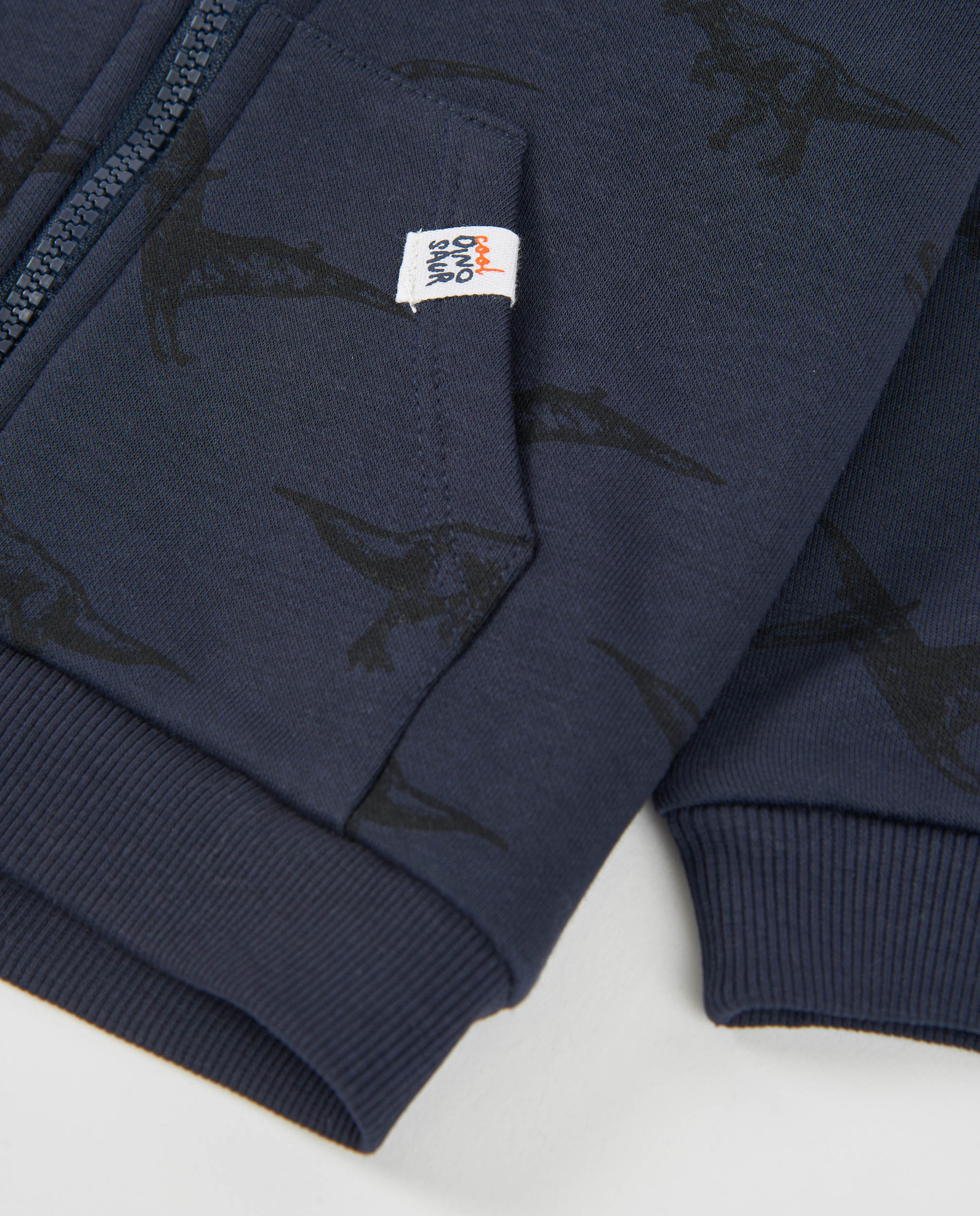 TucTuc Felpe Felpa bambino navy dinosauri cappuccio zip