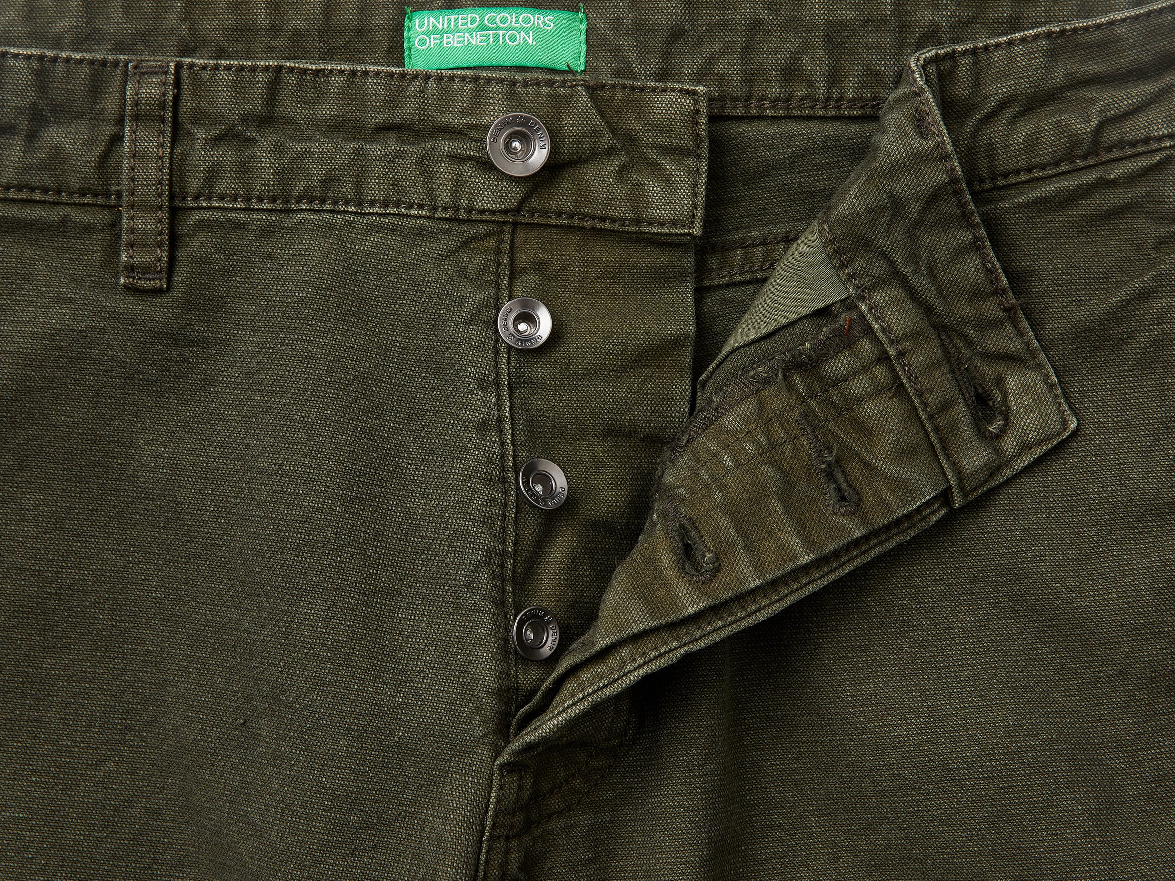 United Colors of Benetton Straight fit chinos pantaloni cotone dritti