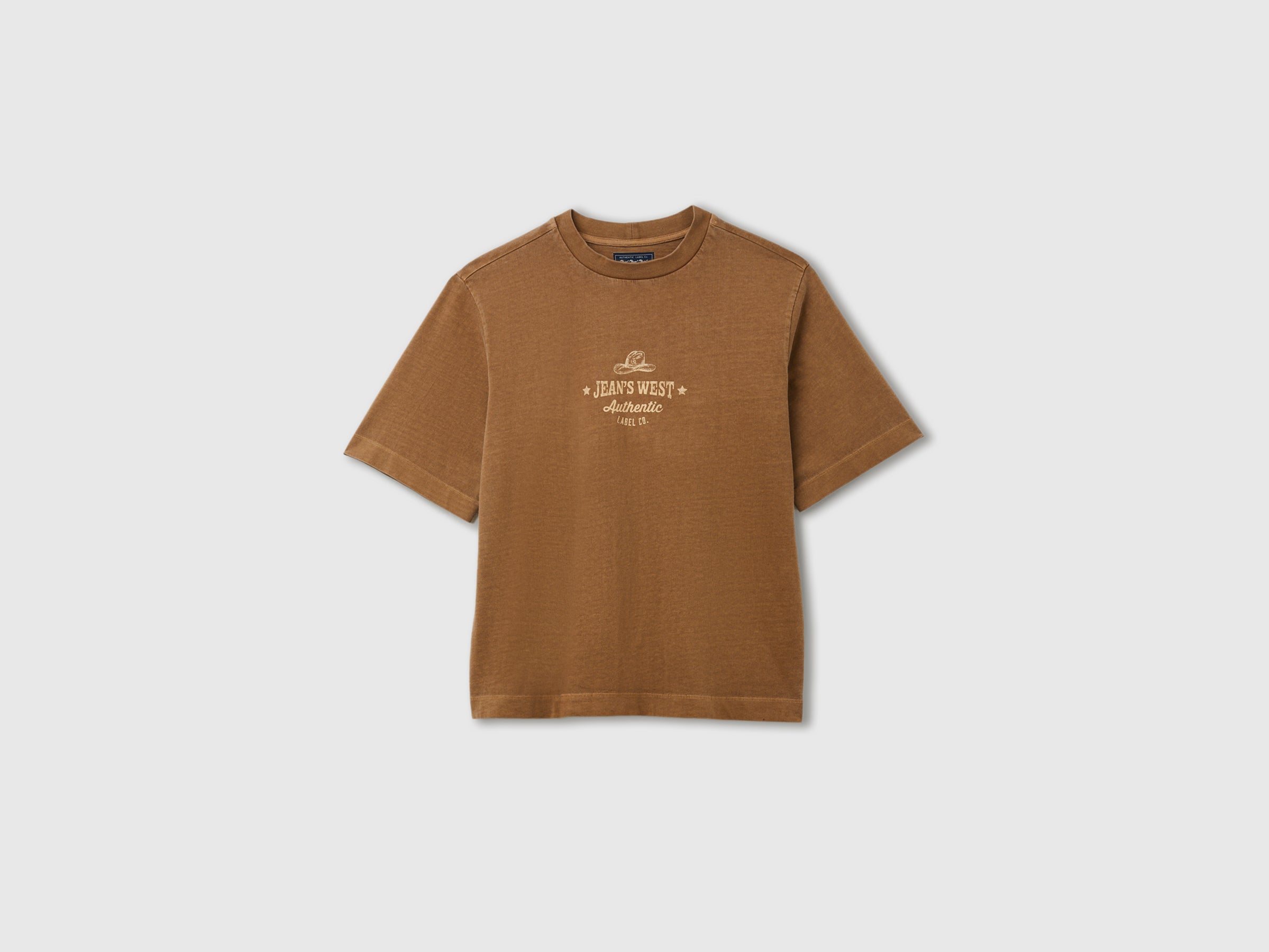 Benetton T-Shirts T-shirt over stampa western cotone