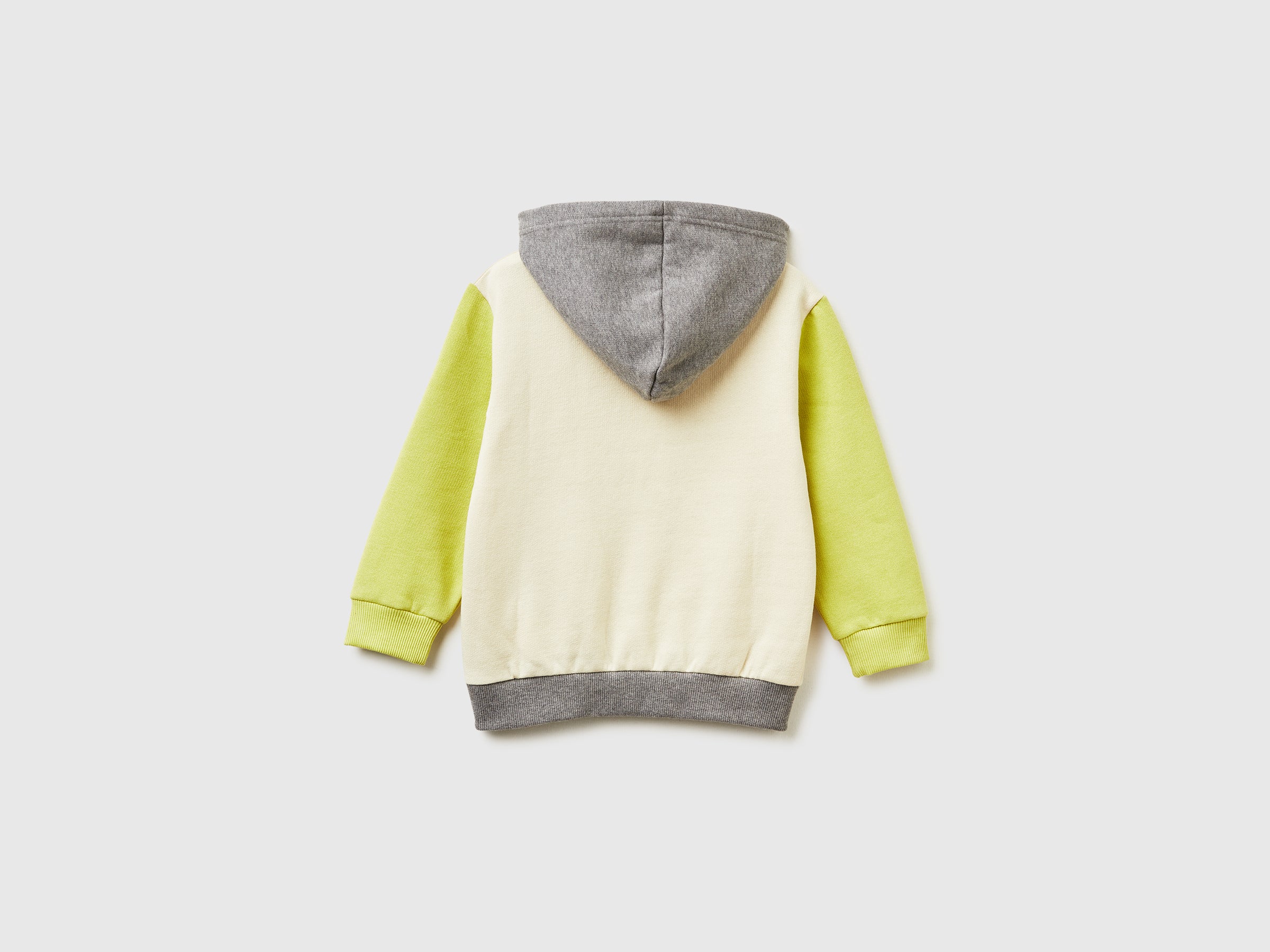 Benetton Felpa Zip con Cappuccio 104 cotone