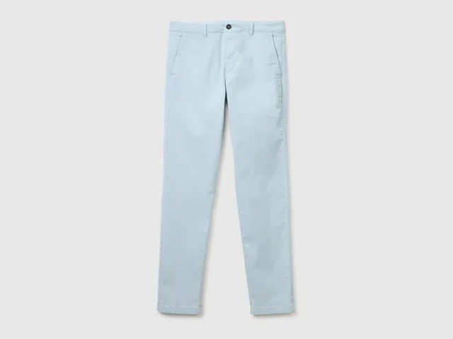 United Colors of Benetton Chino Slim Cotone Pantaloni Taglia 48