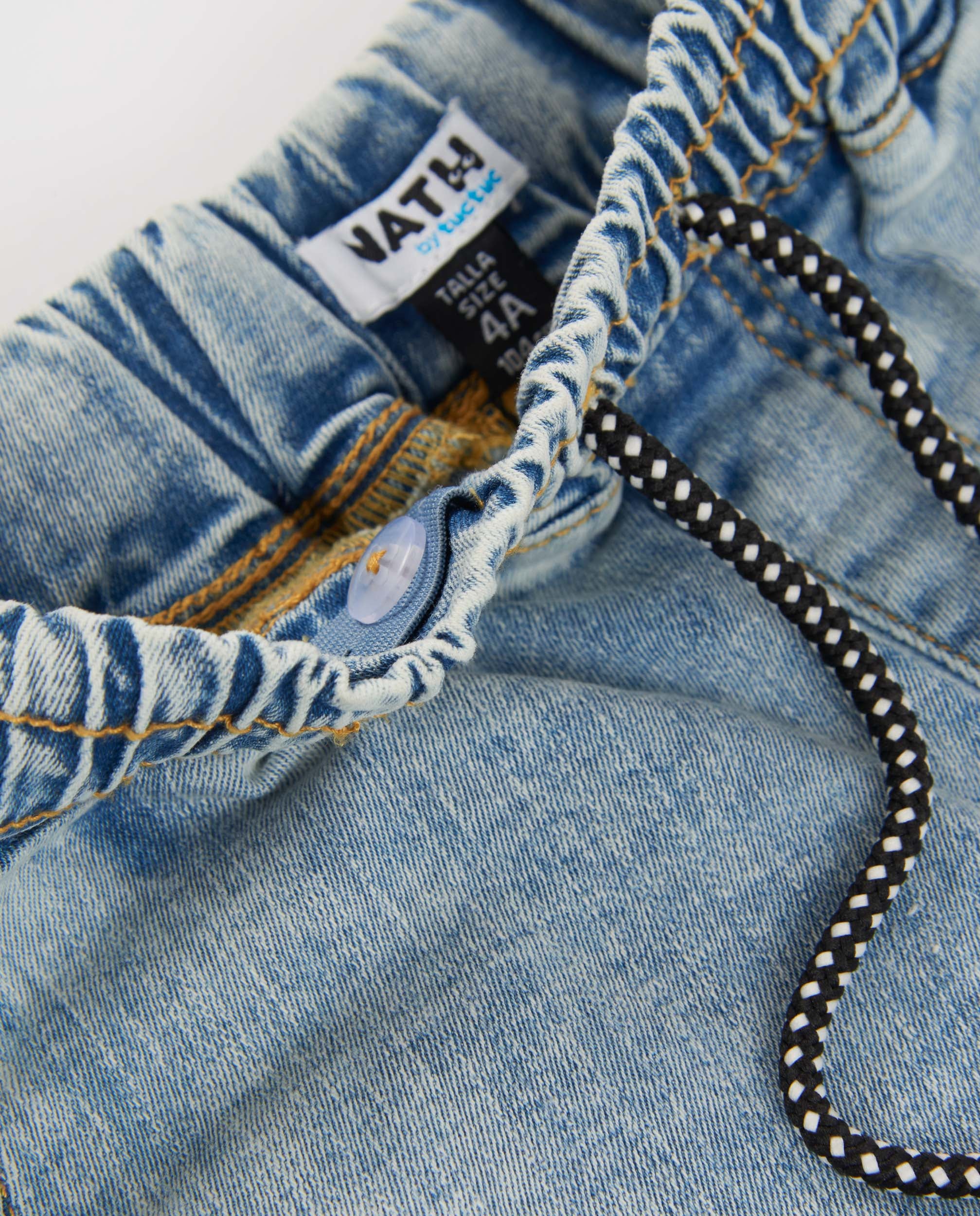 TucTuc Bermuda Denim Jeans Chiaro 4-16 Anni