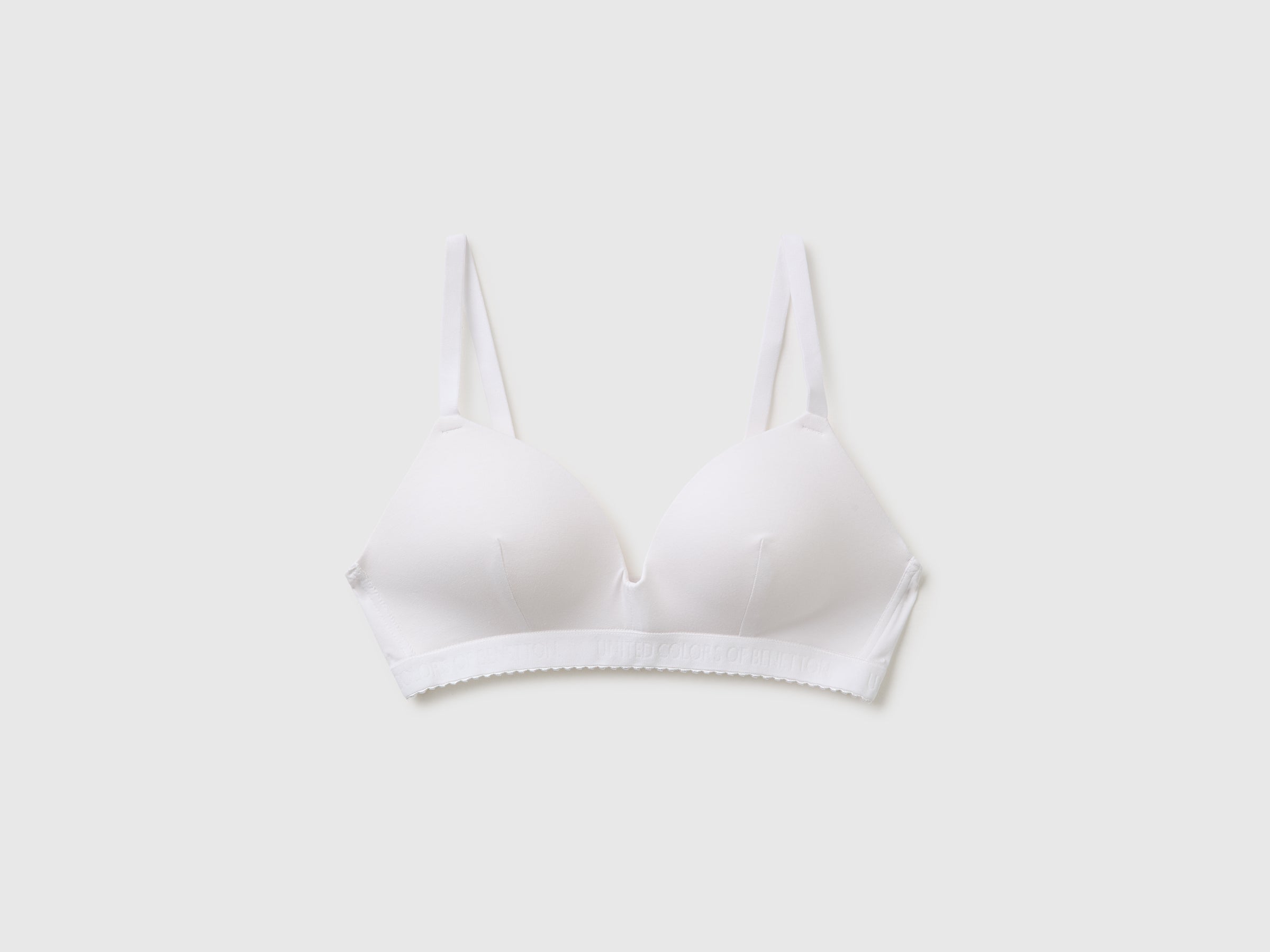 United Colors of Benetton Reggiseno Donna Imbottito Cotone Senza Ferretto
