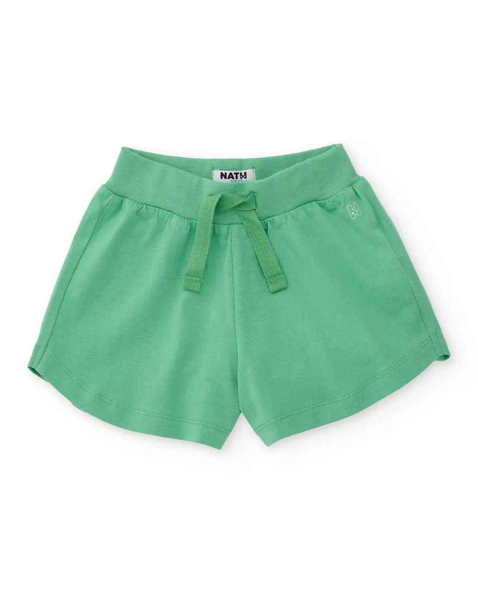 TucTuc Bermuda Shorts Bambina Verde con Tasche Laterali
