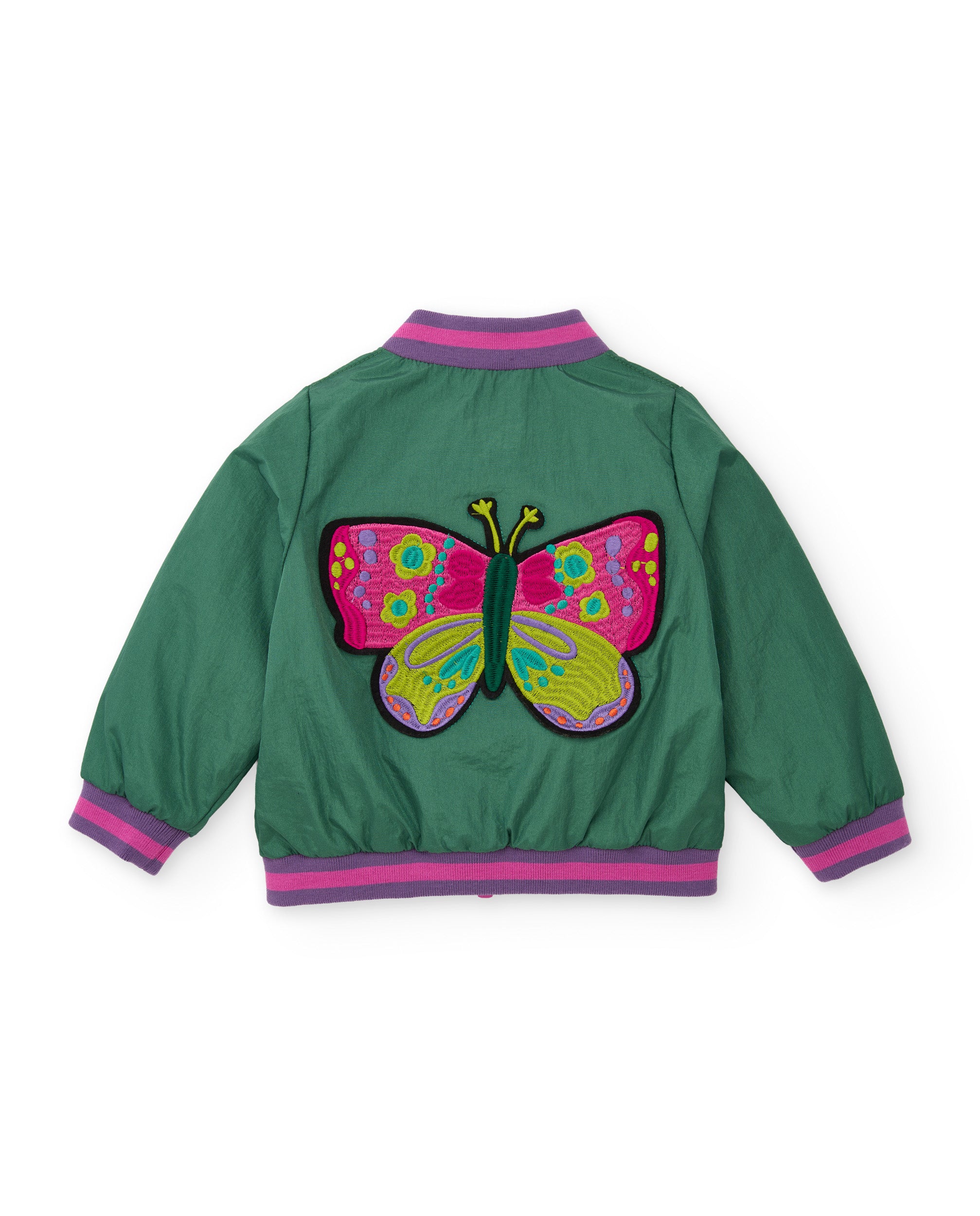 TucTuc Giacche Giacca bambina verde farfalla 4A