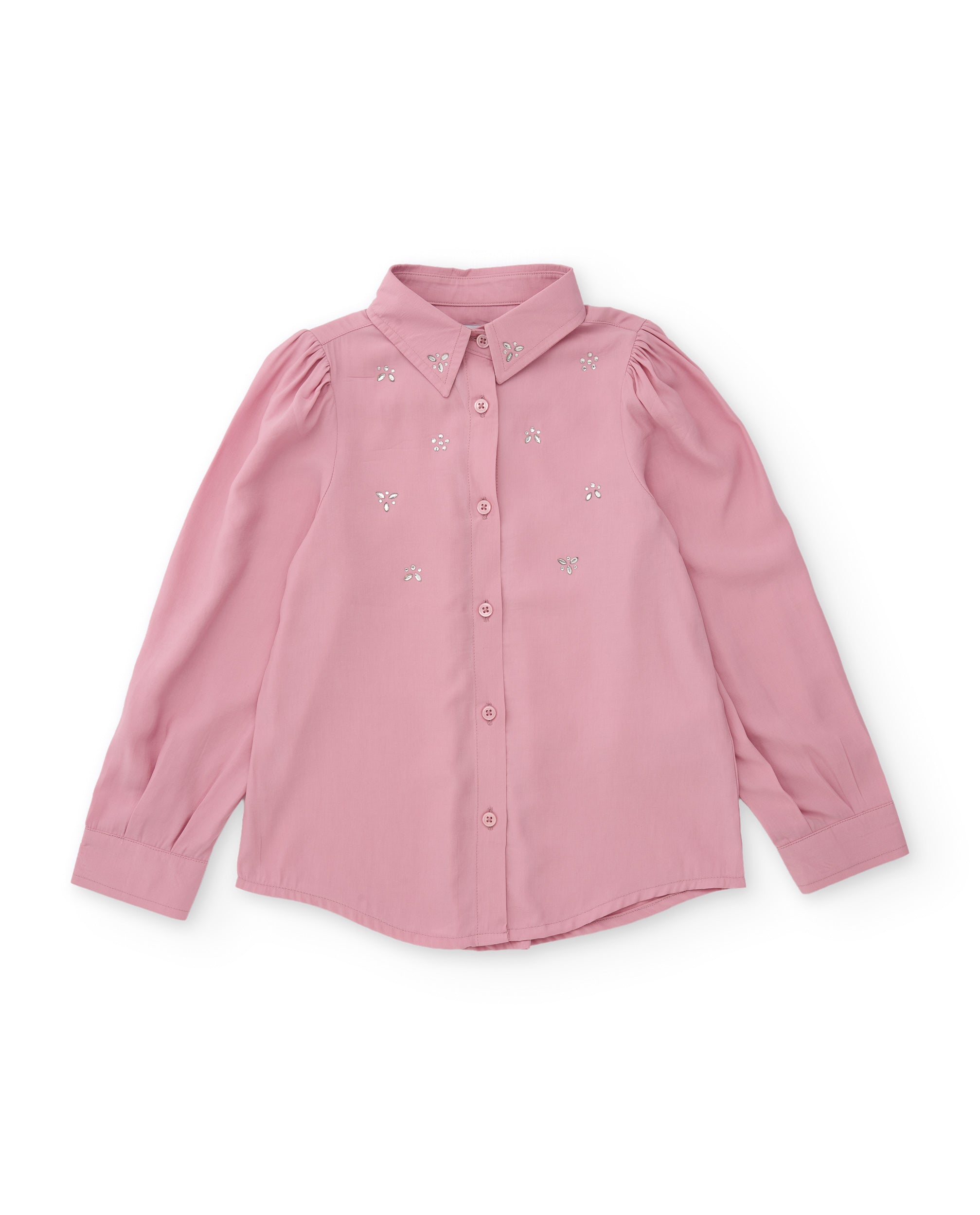 TucTuc Camicette Camicia bambina tela gemme rosa