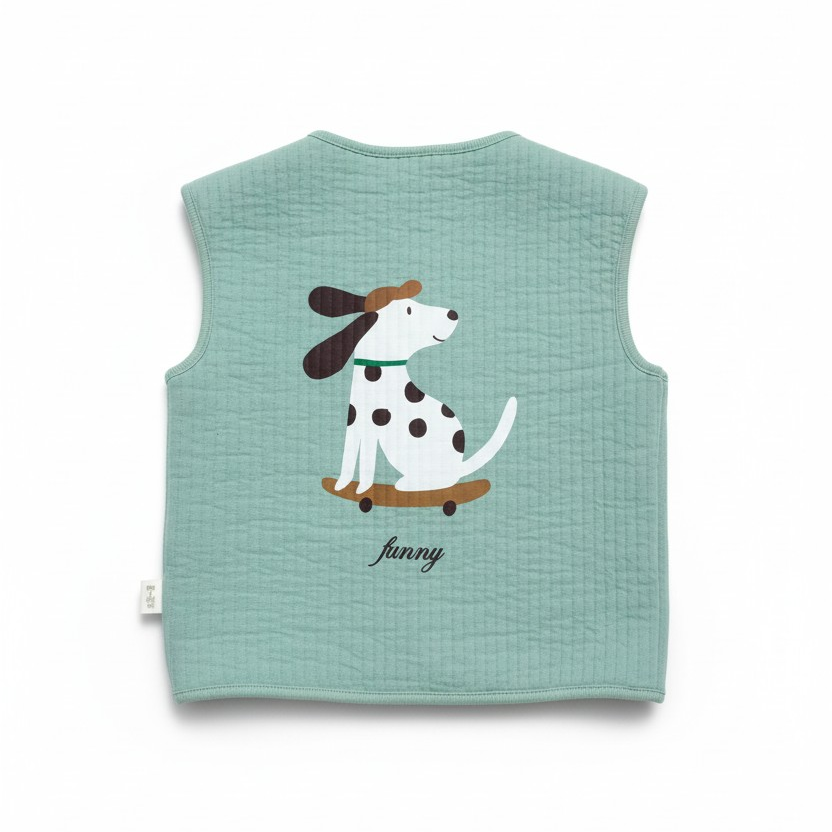 Miela Kids gilet cane cotone trapuntato 3-4 anni mezza stagione