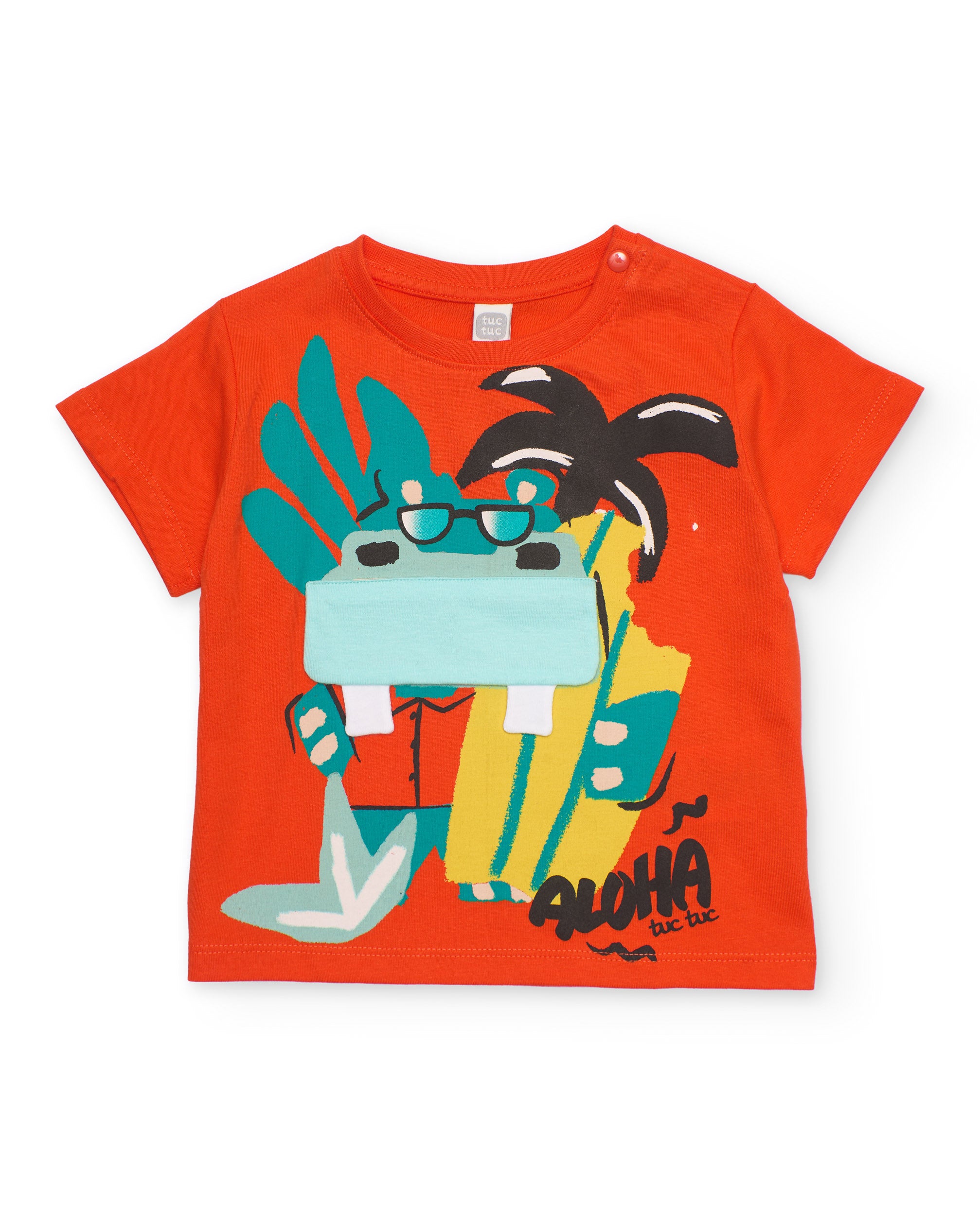 TucTuc Magliette T-shirt Taschino Maglia Rossa Cotone