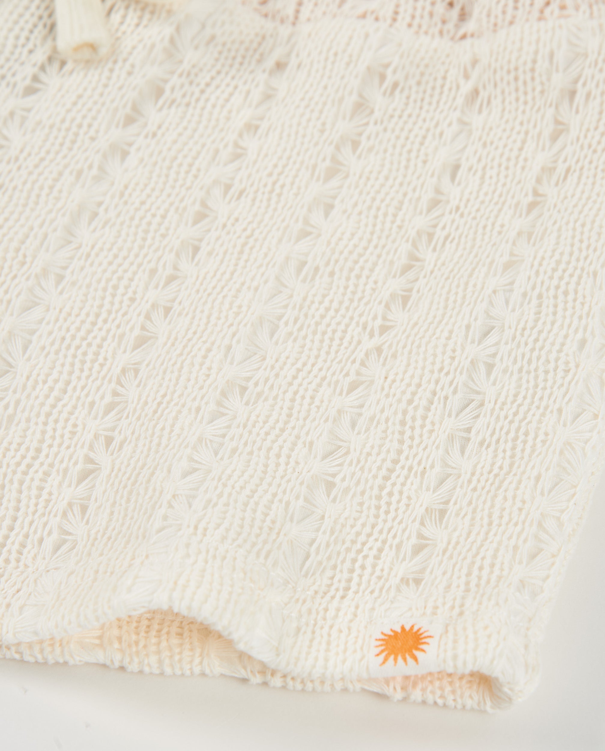 TucTuc Bermuda shorts bambina traforati bianco