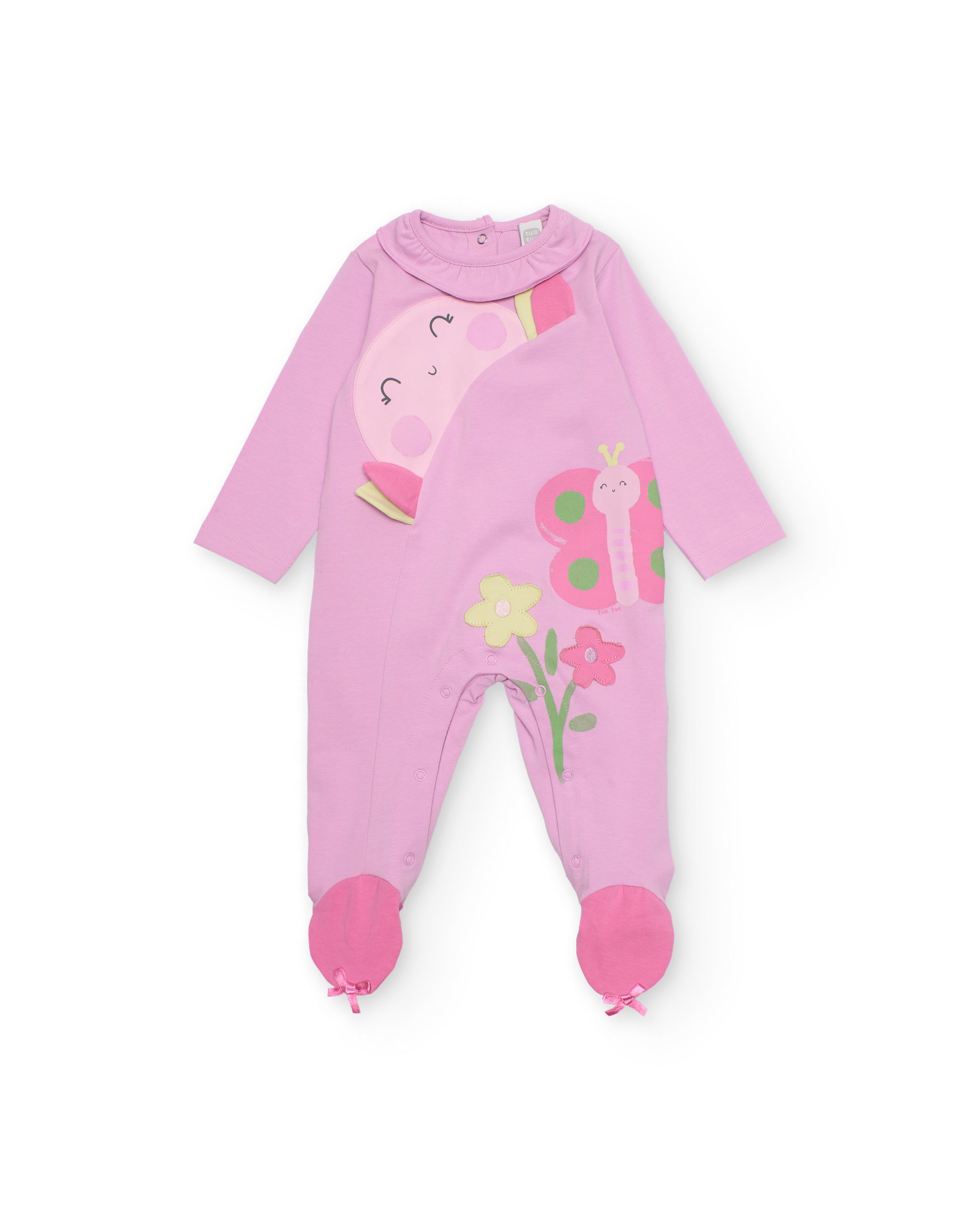 TucTuc Tutine Pagliaccetto neonata rosa farfalla maglia
