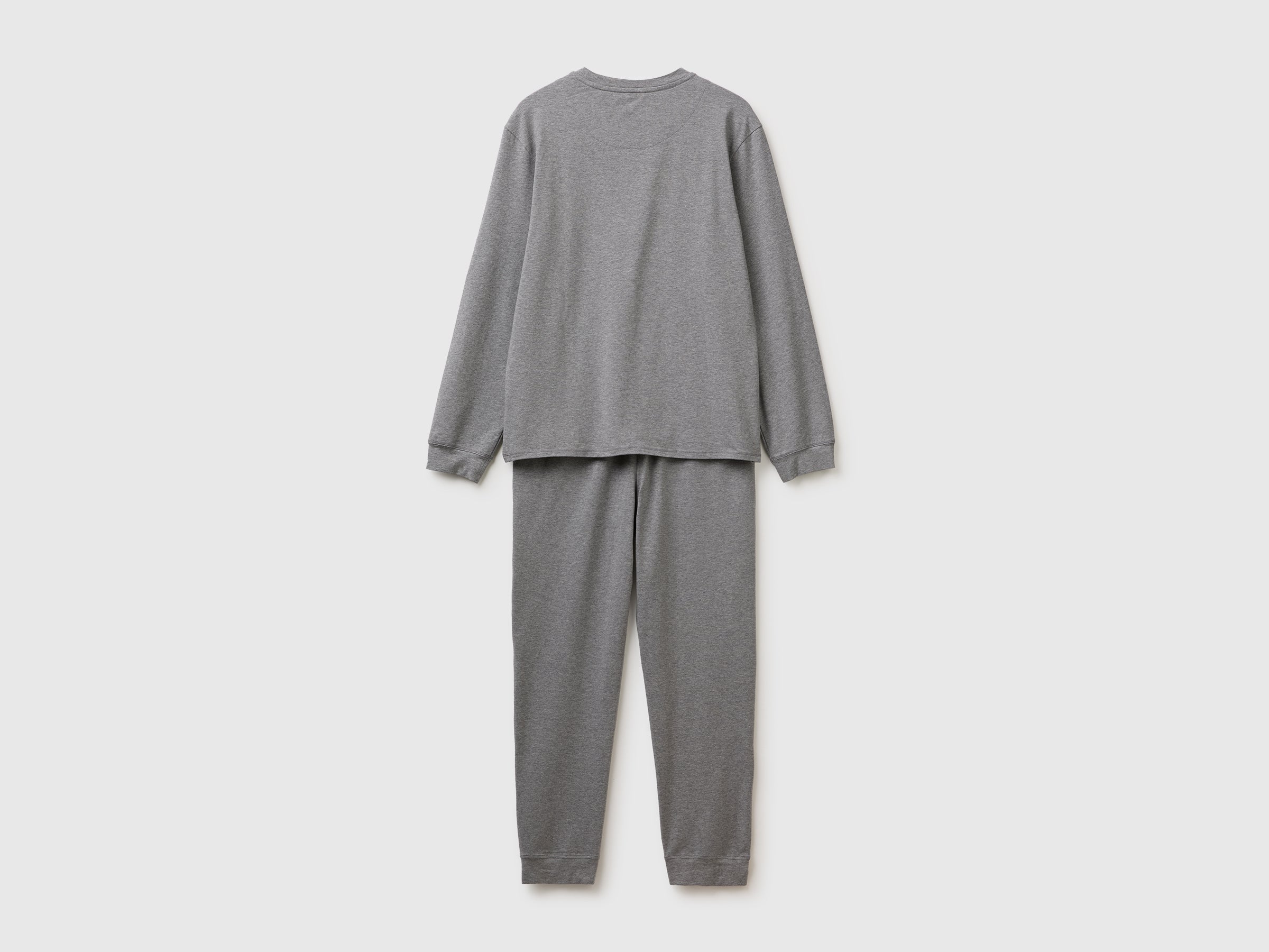 United Colors of Benetton Pigiama lungo cotone elasticizzato righe