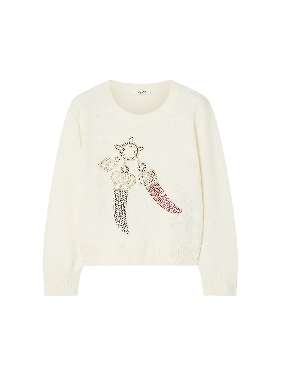 Liu Jo Maglia in Lana Jacquard con Strass Taglia L