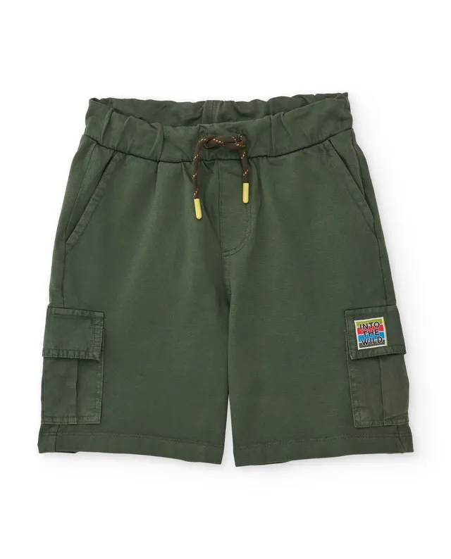 TucTuc Bermuda bermuda bambino verde tasche cargo