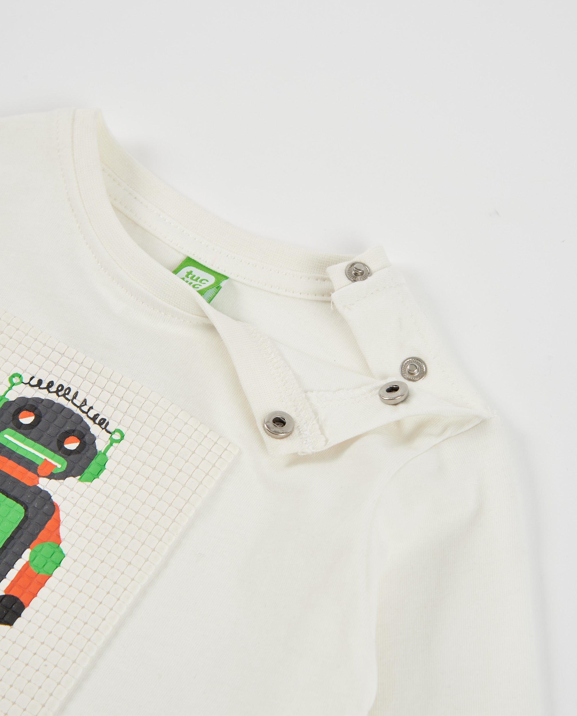 TucTuc Magliette maglia bambino bianco stampa robot