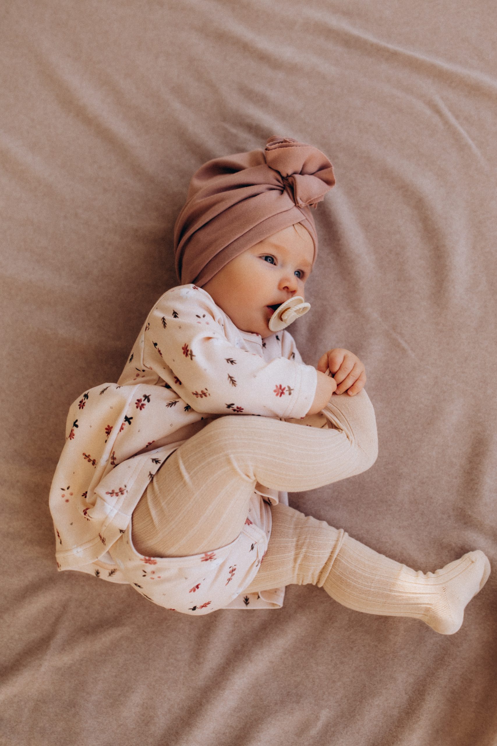 Woolly Organic Baby Bodysuits Dress vestito neonata Nordic Flora cotone organico