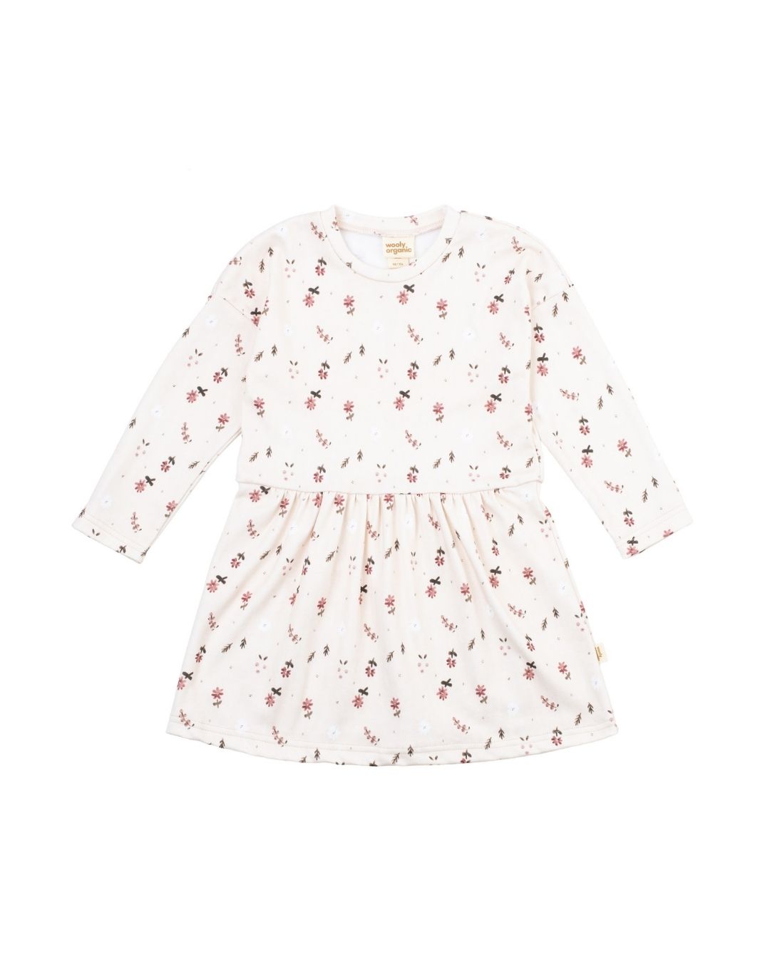Woolly Organic Dress vestito bimba in cotone bio manica lunga
