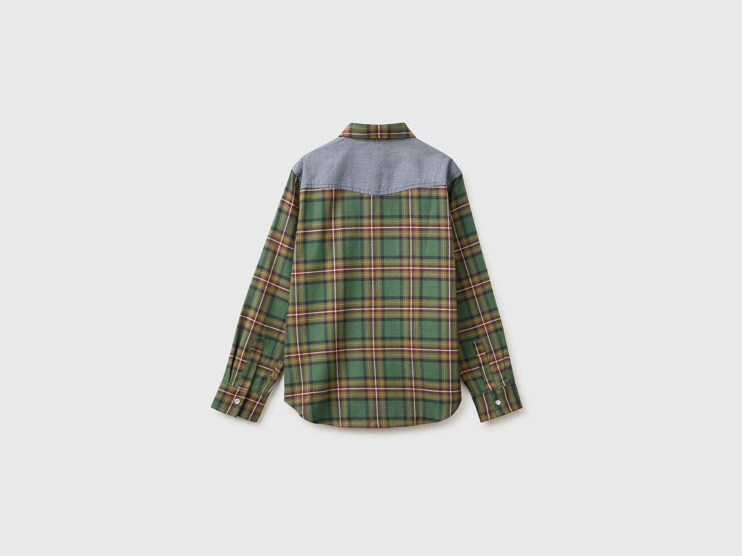 United Colors of Benetton Camicia flanella quadri cotone