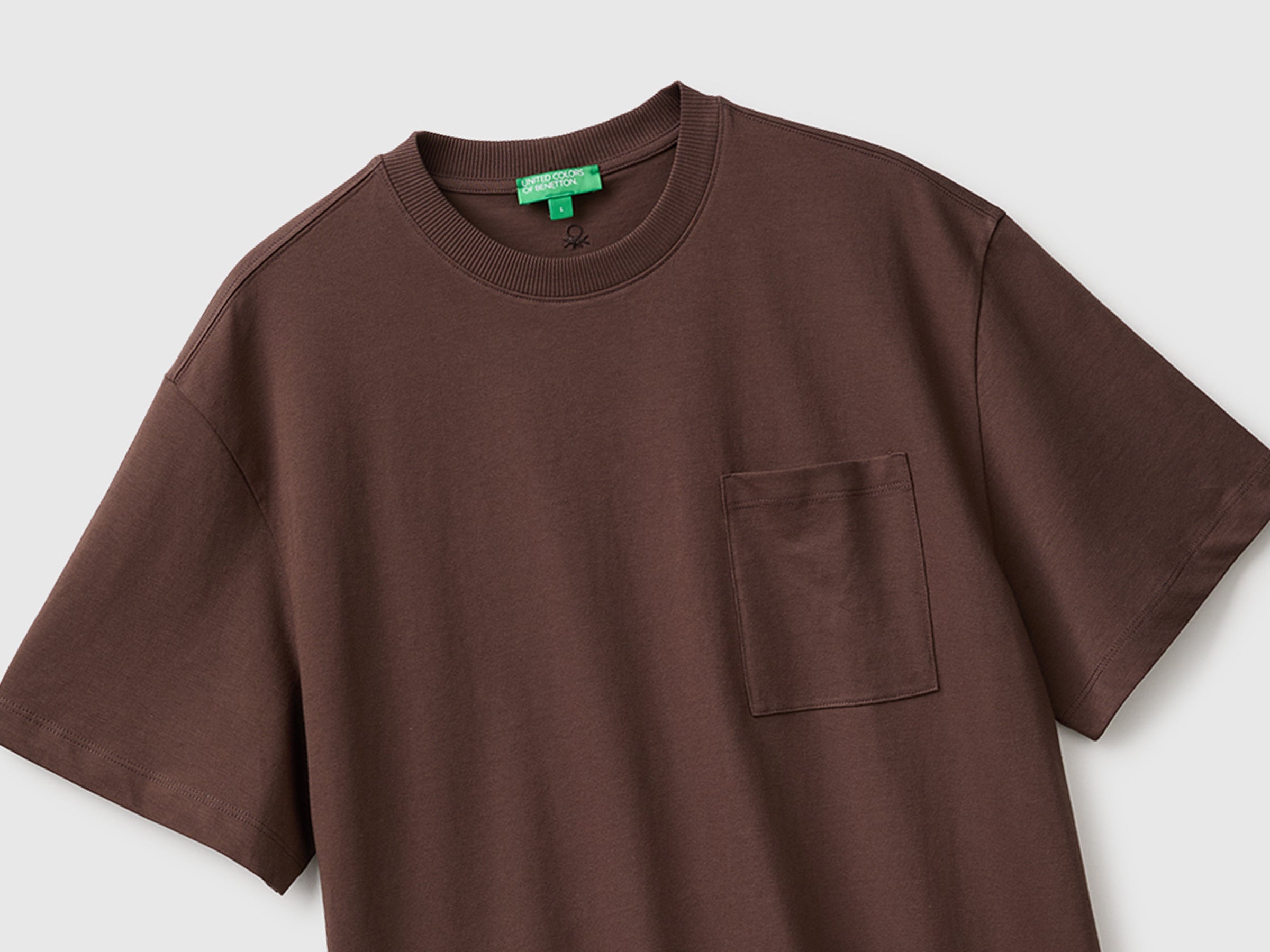 United Colors of Benetton t-shirt taschino cotone bio manica corta
