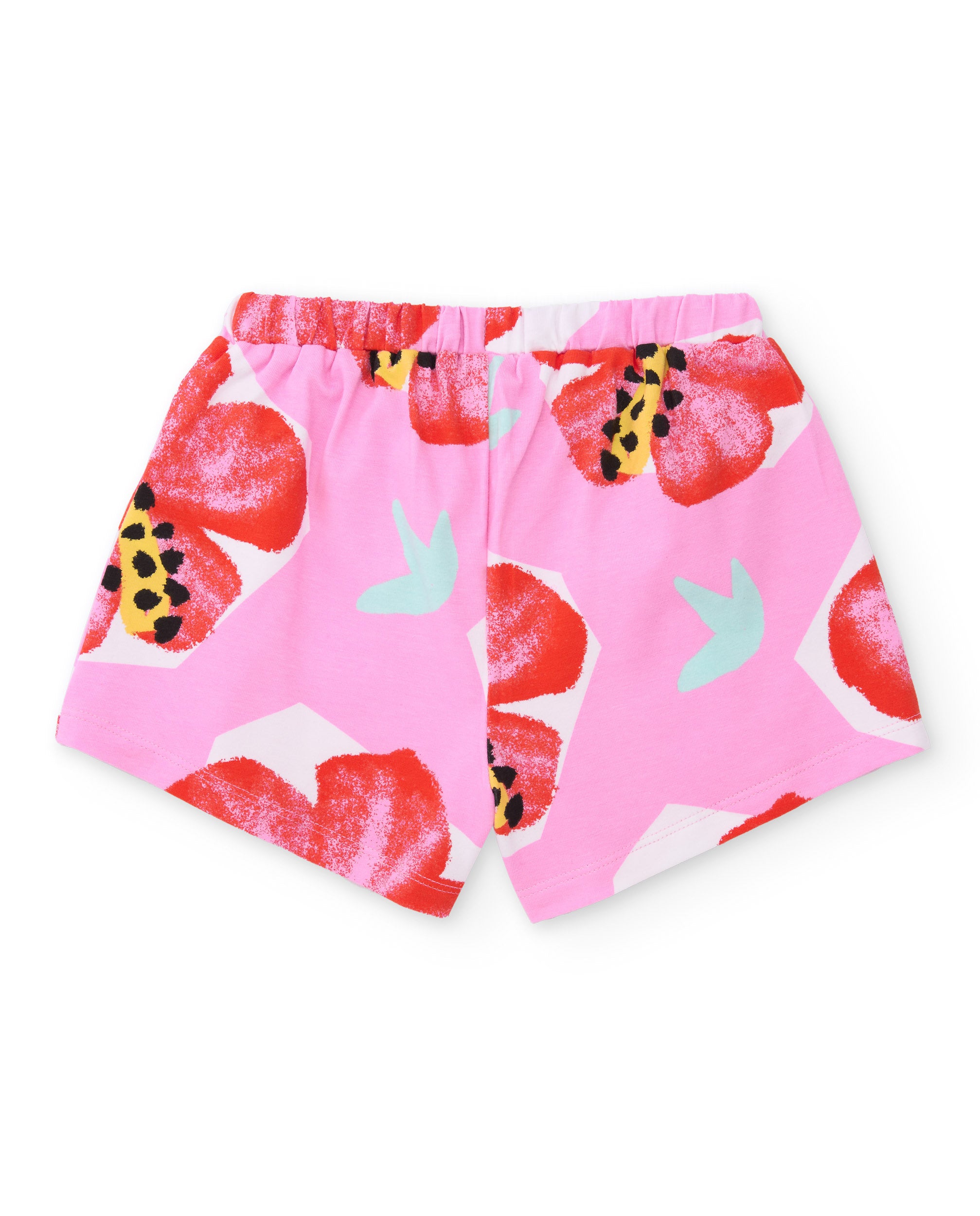 TucTuc Bermuda shorts bambina rosa floreale jersey