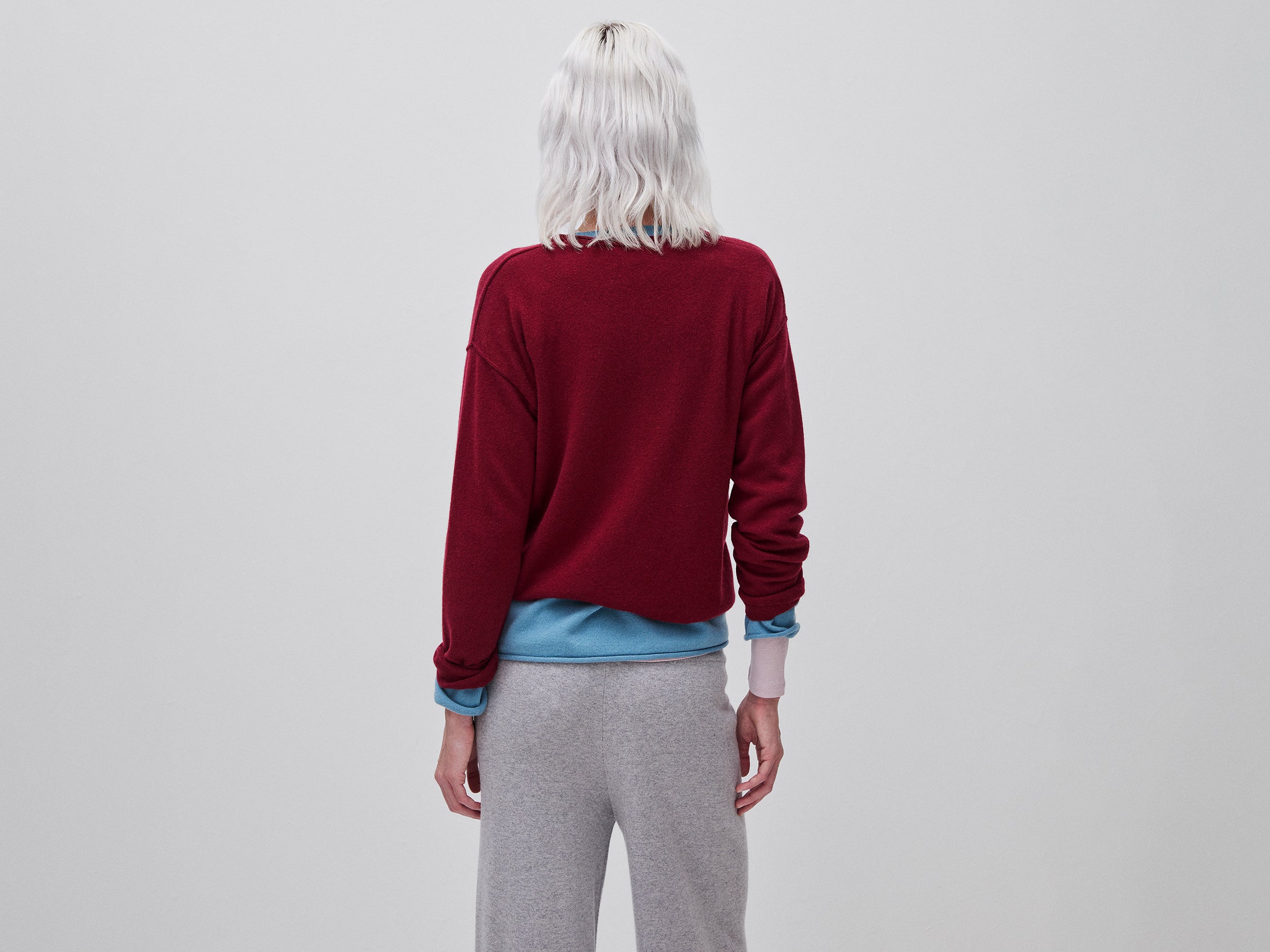 United Colors of Benetton cardigan lana e cashmere scollo a V