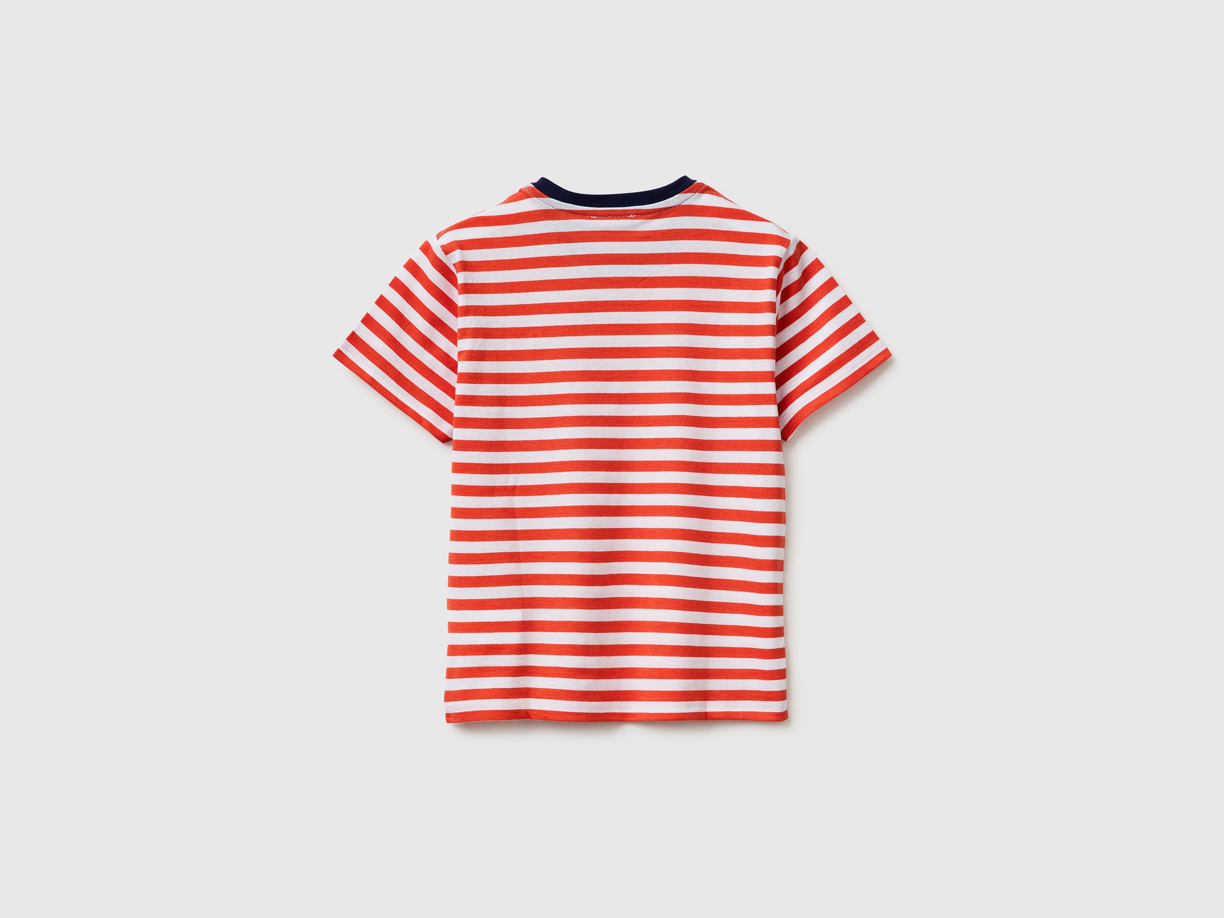 United Colors of Benetton T-Shirt Rigata Manica Corta Cotone 104