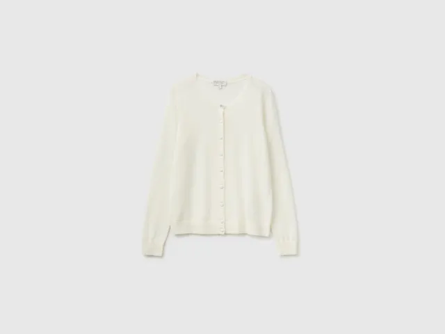 United Colors of Benetton Ultralight cardigan lana taglia M leggero