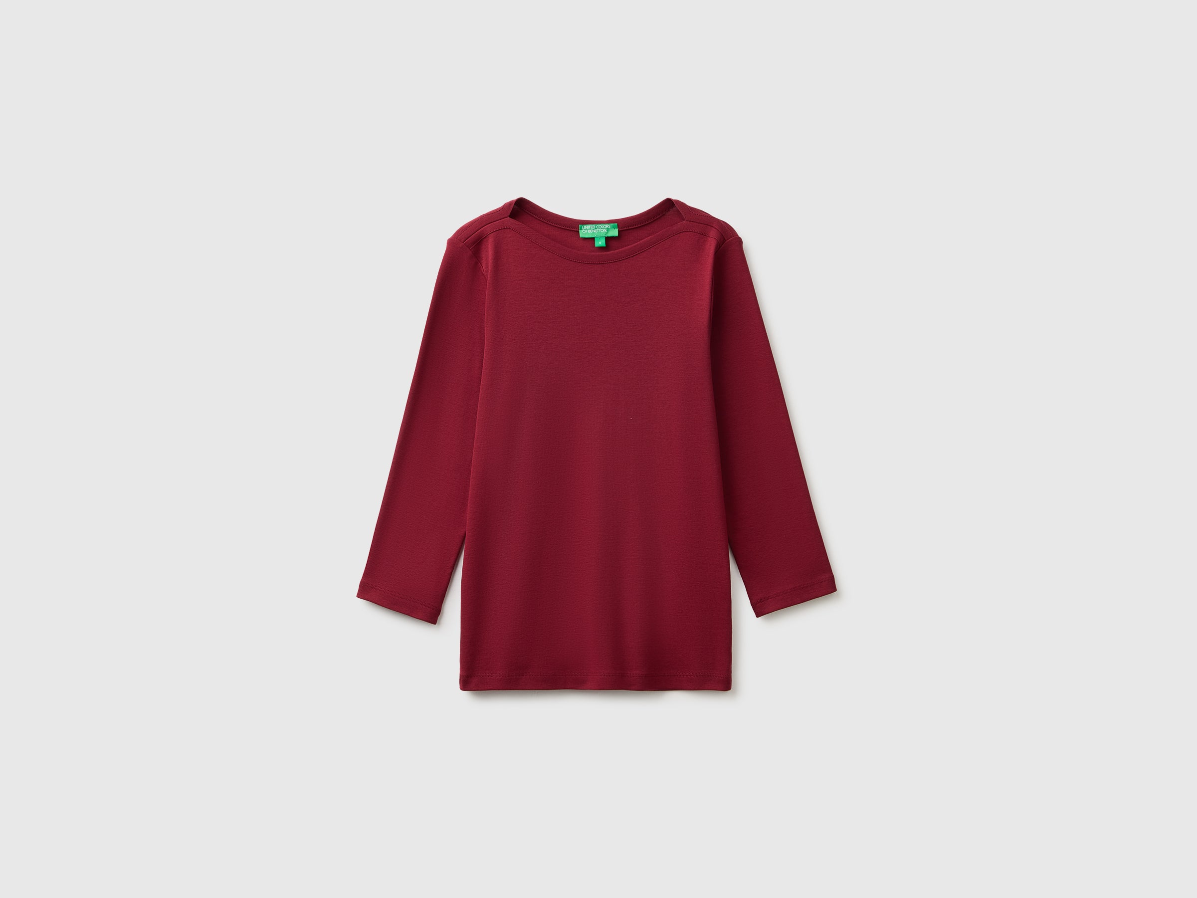 United Colors of Benetton Maglietta Scollo Barca Cotone Slim