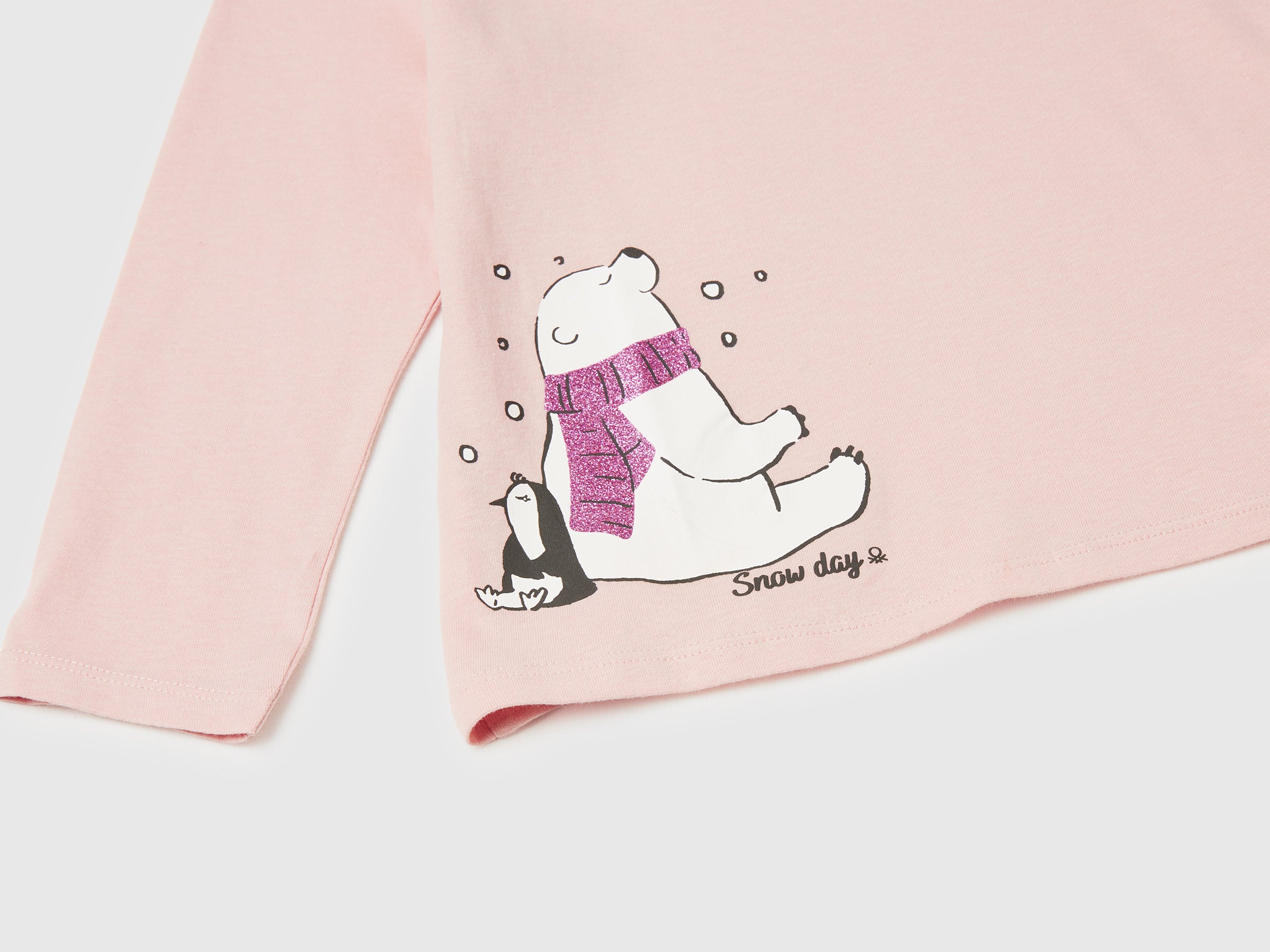 United Colors of Benetton T-Shirt Bimba Glitter 82-116