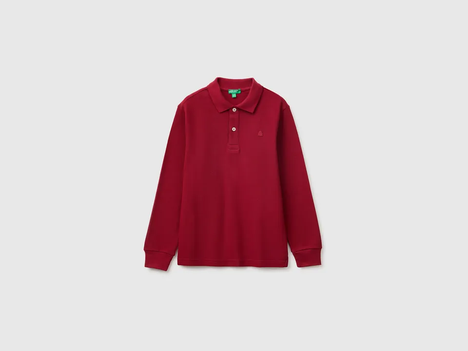 United Colors of Benetton Polos polo cotone organico manica lunga