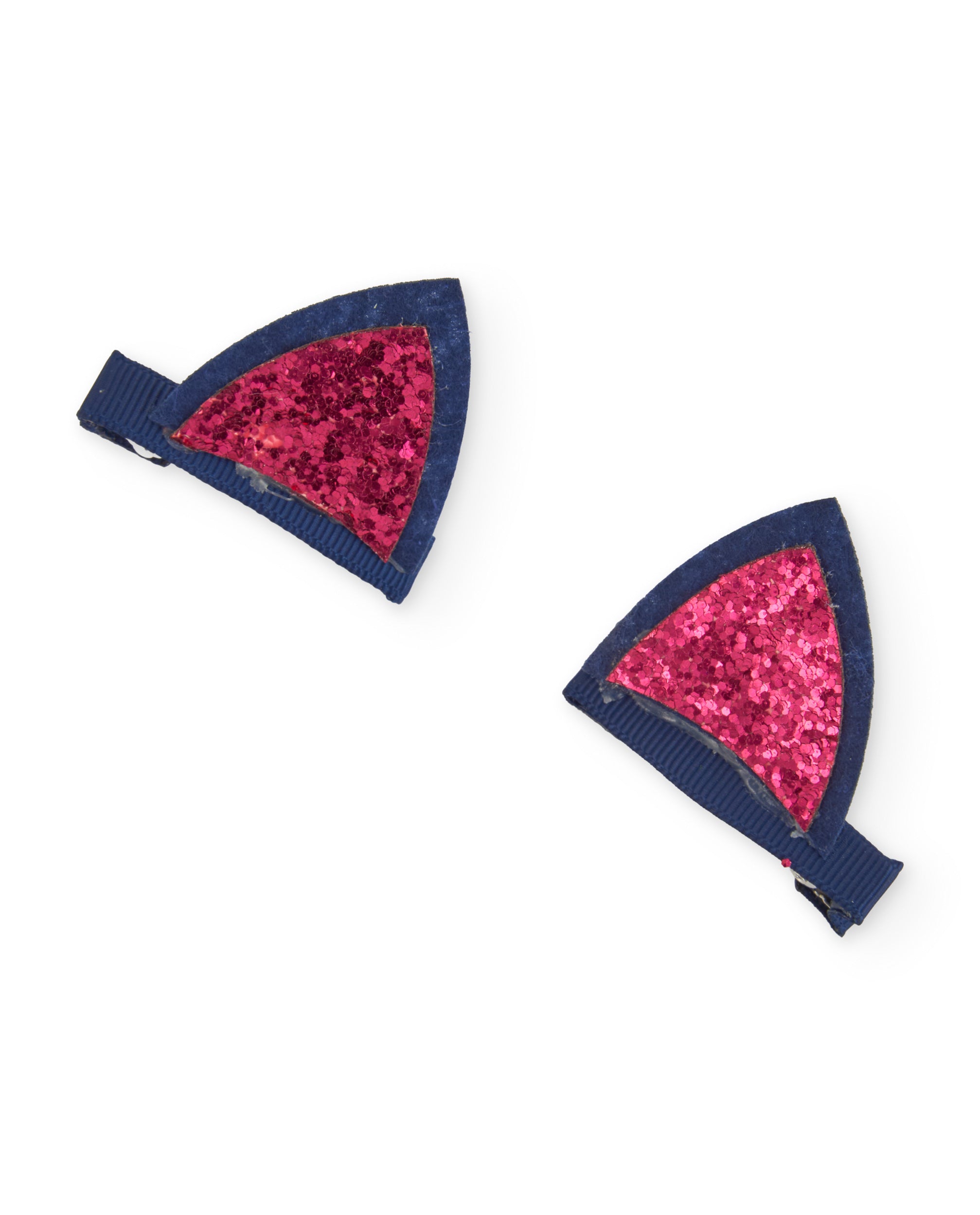 TucTuc Accessori Mollette Capelli Bambina Fucsia Glitter Gatto