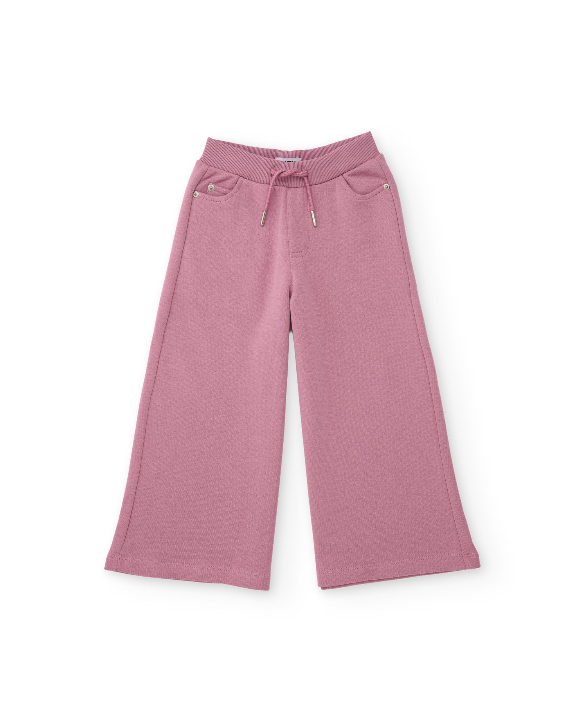 TucTuc Completi Tuta Bambina Felpa Rosa gamba larga 2 pezzi