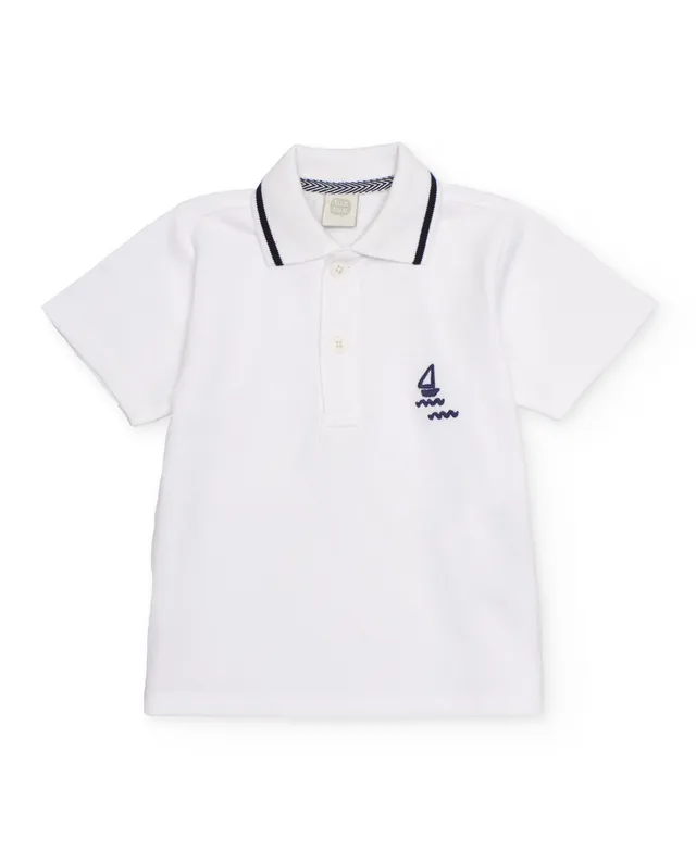 TucTuc Camicette Polo Bambino Bianco Barca 4A