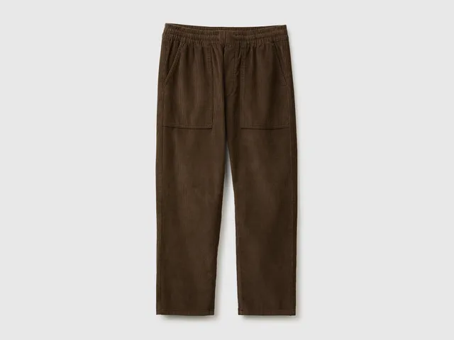 United Colors of Benetton joggers velluto cotone cropped taglia S