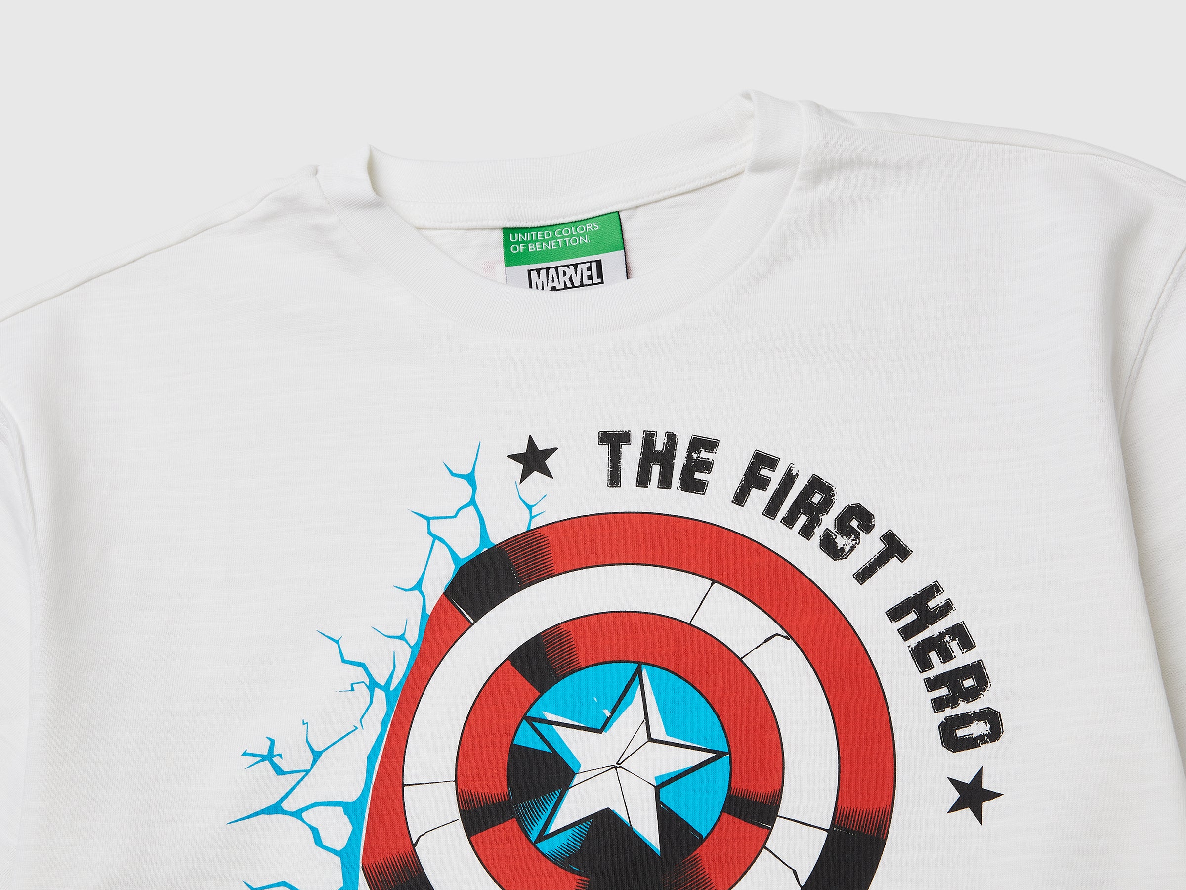 United Colors of Benetton 3SDLC10T1 Maglietta Capitan America Cotone