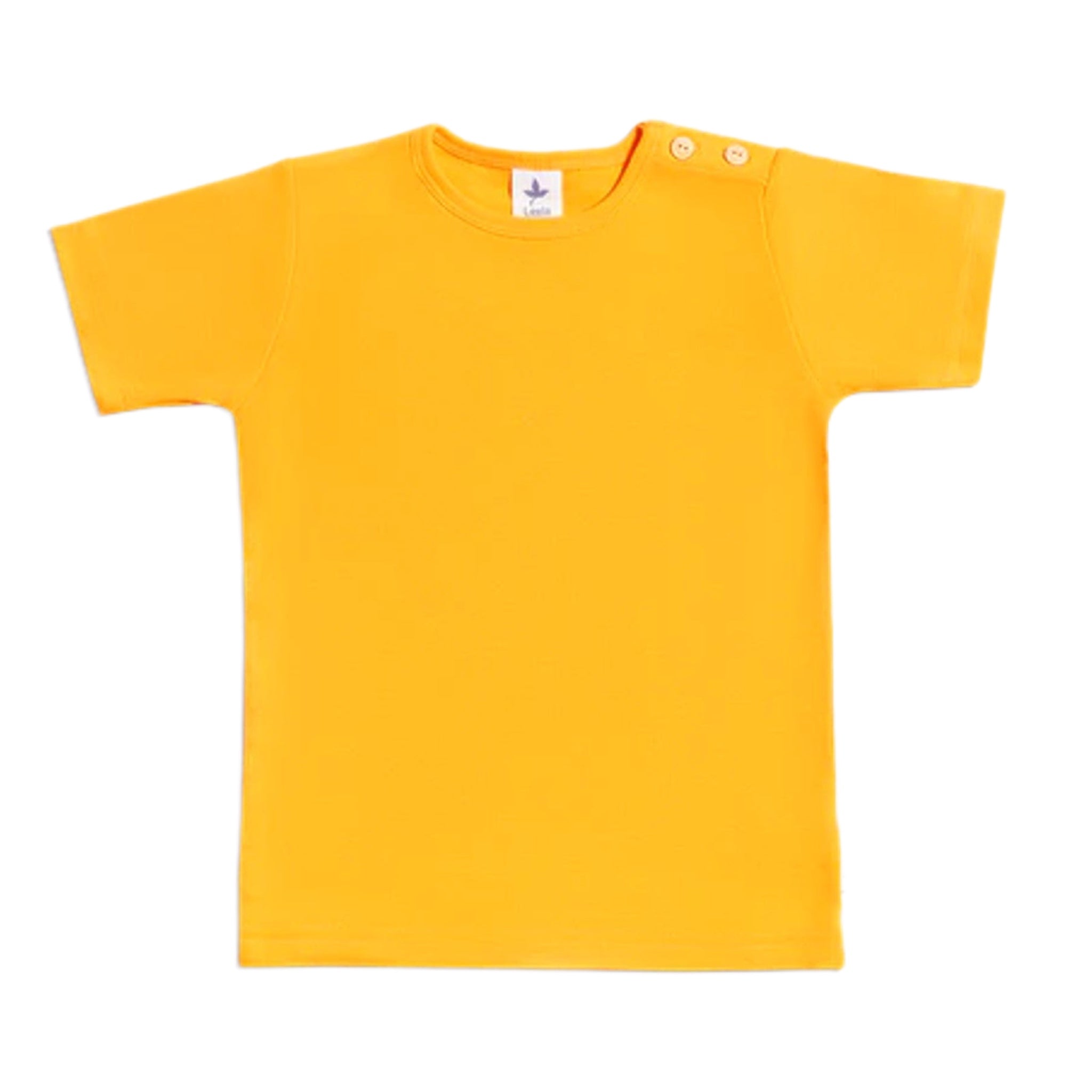 Leela Giallo Sole Maglietta Maniche Corte cotone 3-4 anni