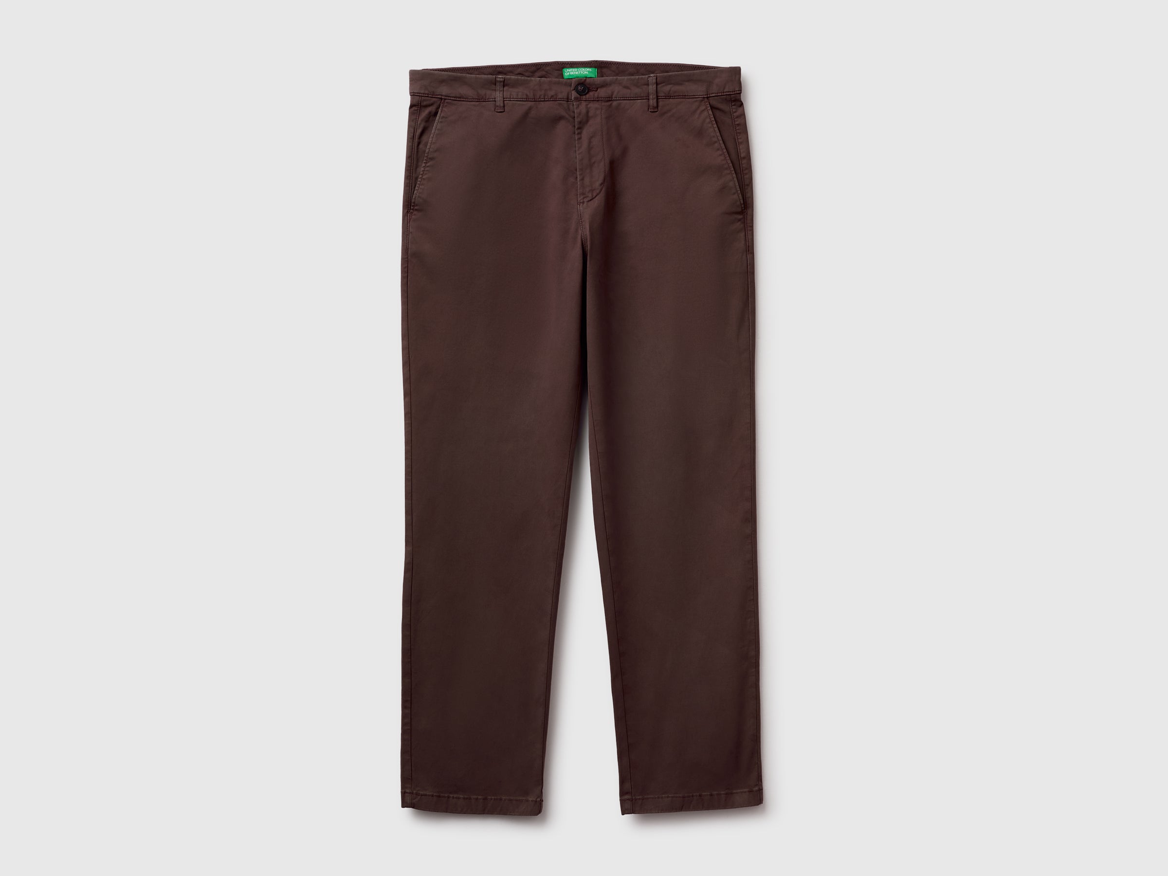United Colors of Benetton pantaloni chinos cotone dritti taglia 48