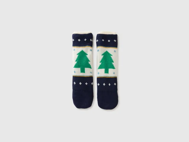 United Colors of Benetton Calzini Natale Pile Caldi Confezione
