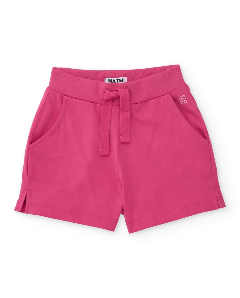TucTuc Bermuda Shorts Bambina Maglia Fucsia Tasche