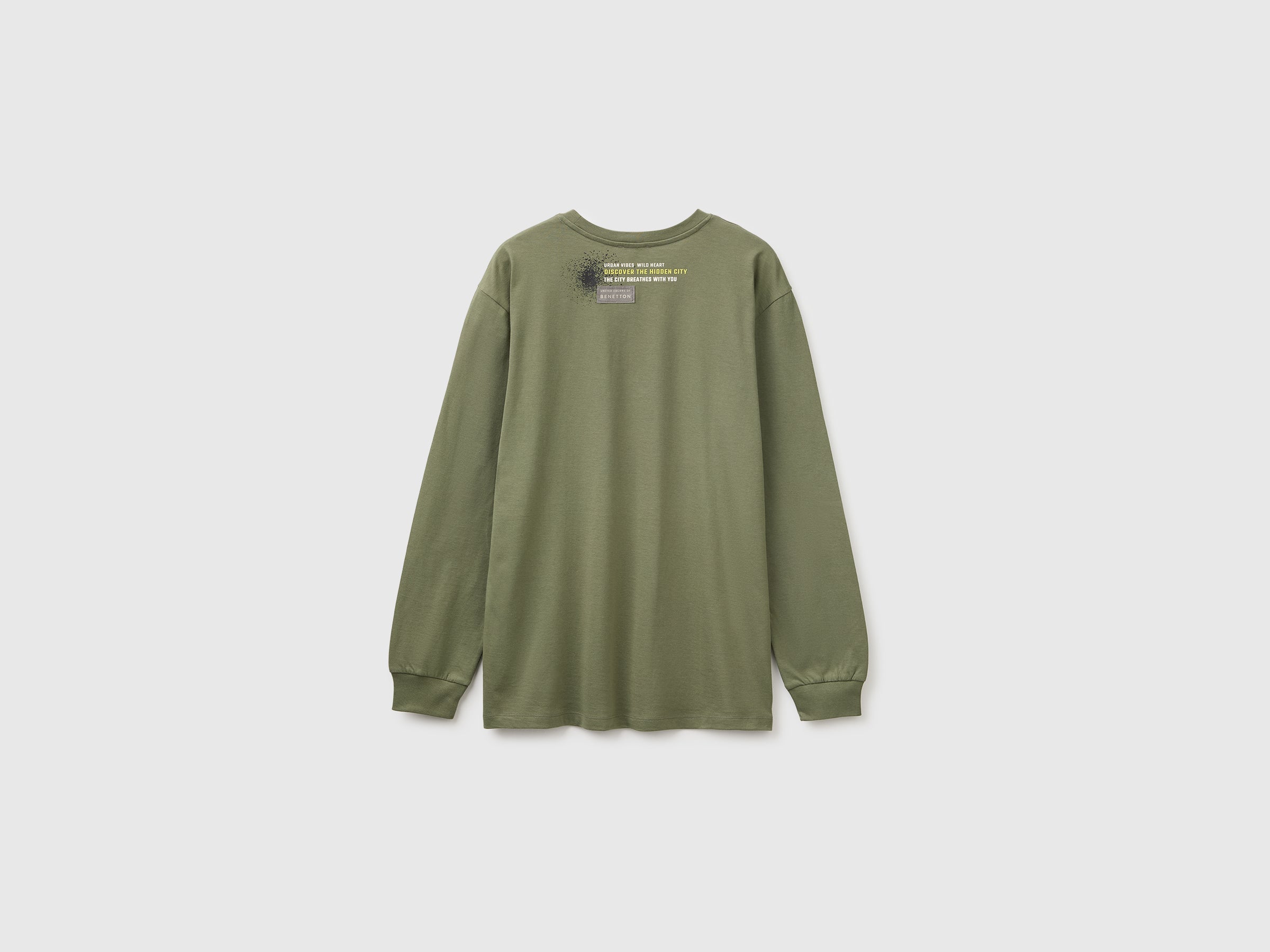 United Colors of Benetton t-shirt cotone organico stampa L