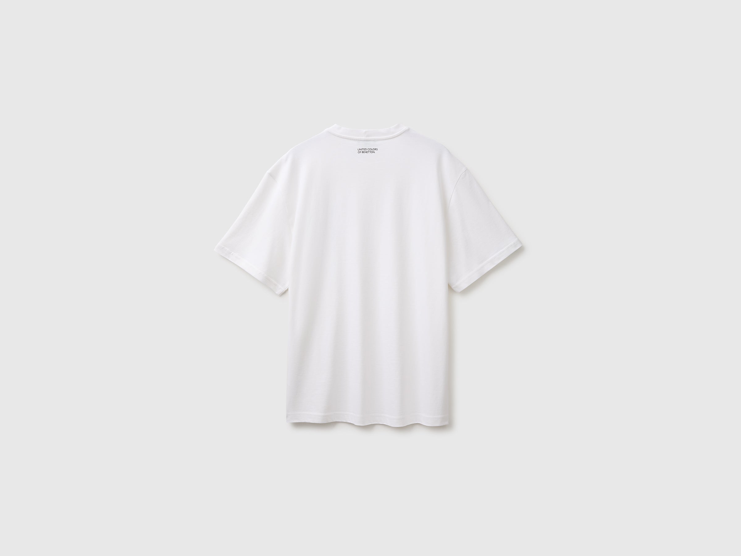 Benetton T-Shirt Stampa Cotone Biologico Manica Corta