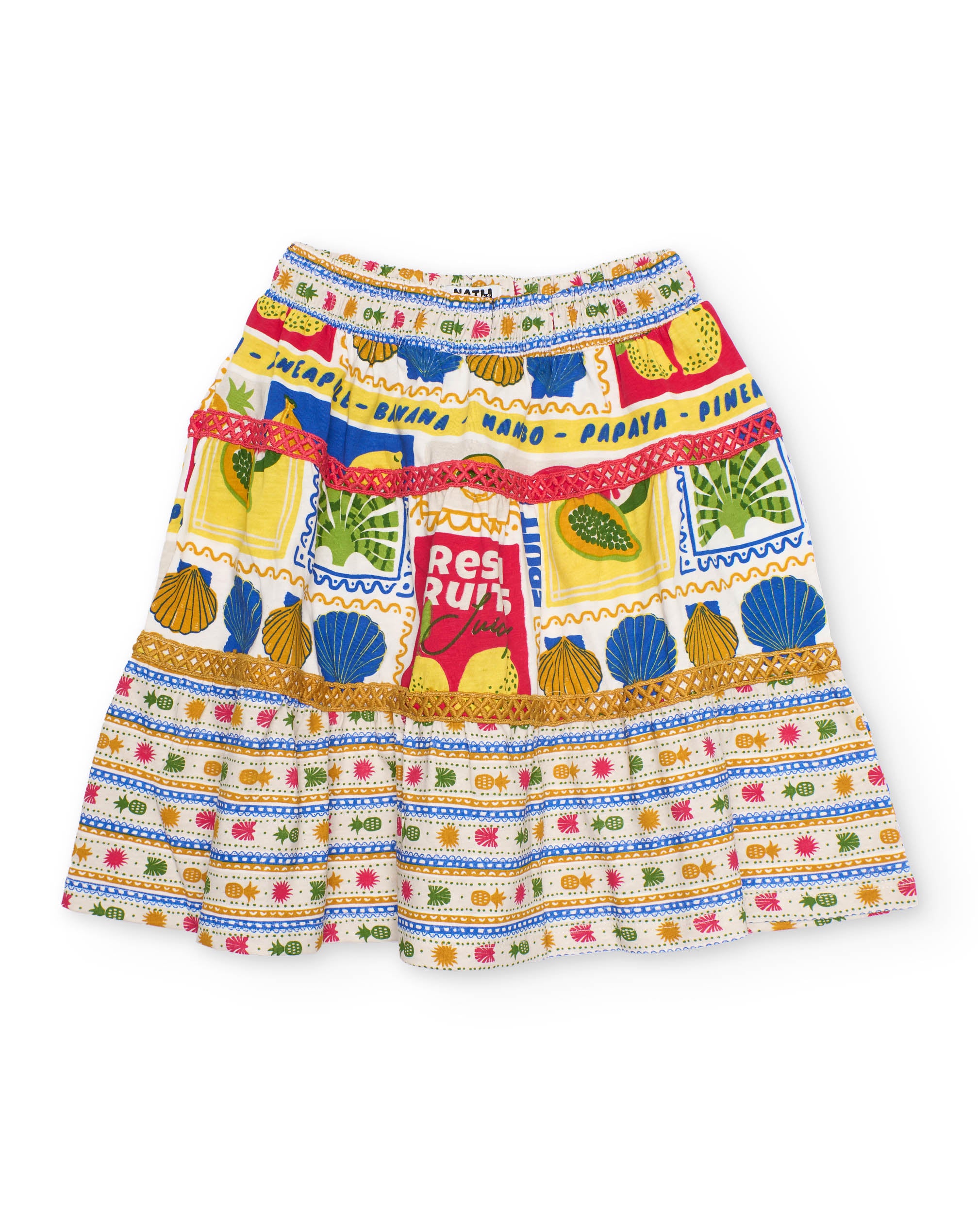 TucTuc Gonne Gonna Maglia Bambina Stampa Beige