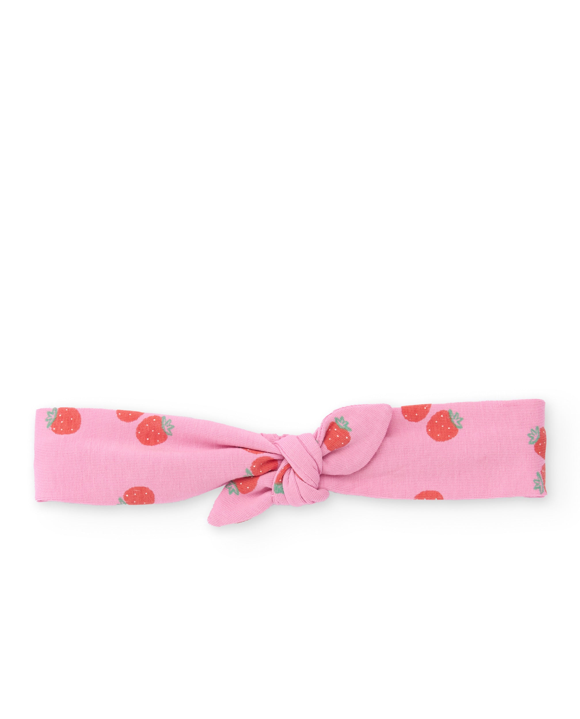 TucTuc Accessori fascia neonato nodo fragole rosa taglia U