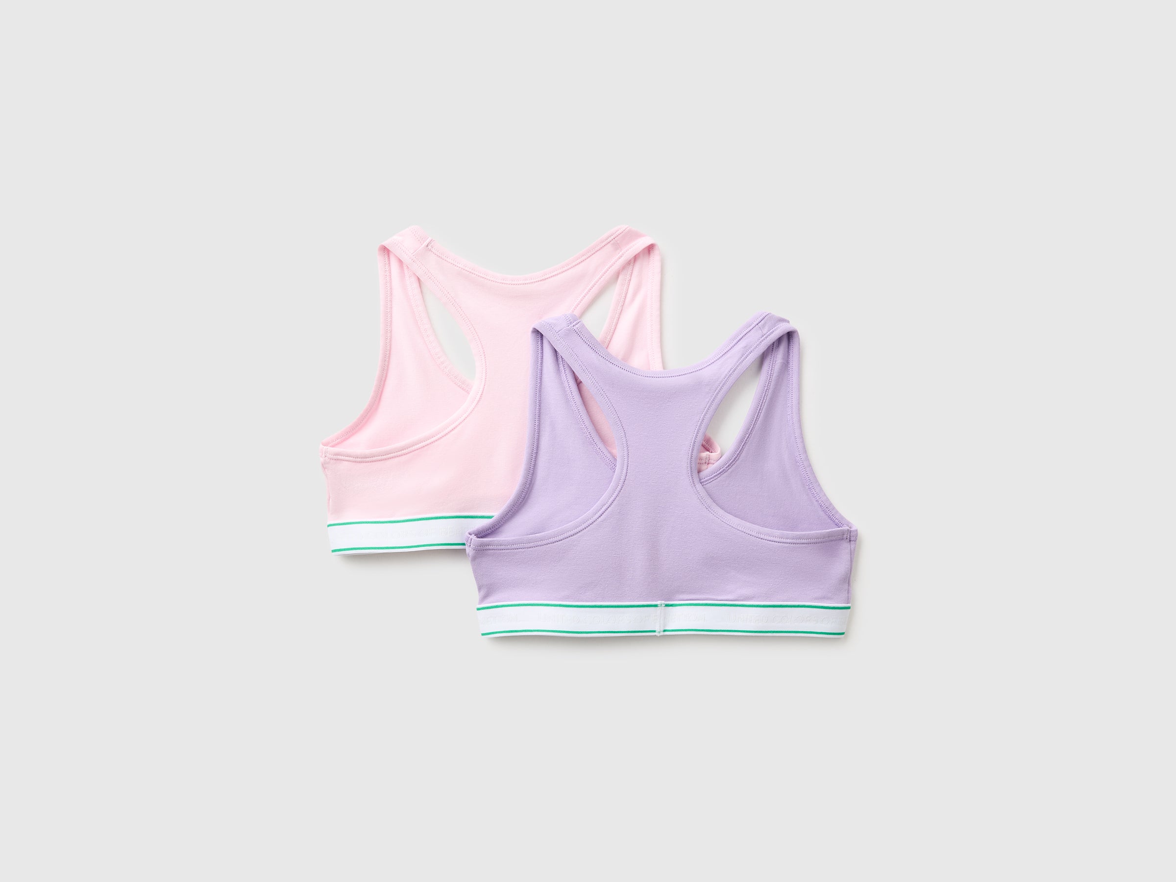 United Colors of Benetton Reggiseni Cotone Rosa Lilla 5-6 Anni