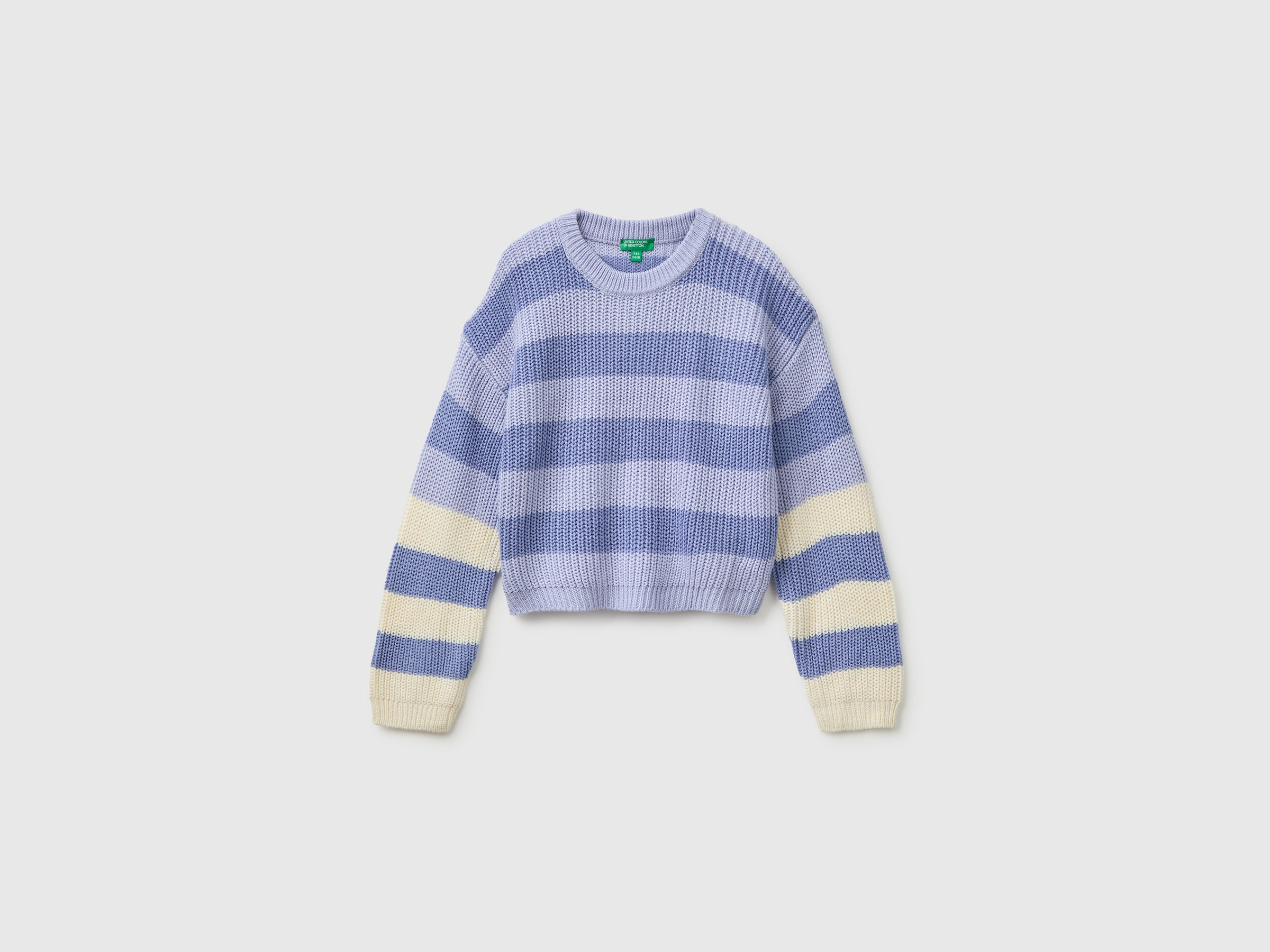 United Colors of Benetton Maglione Rig Dalia Girocollo Bicolore Righe