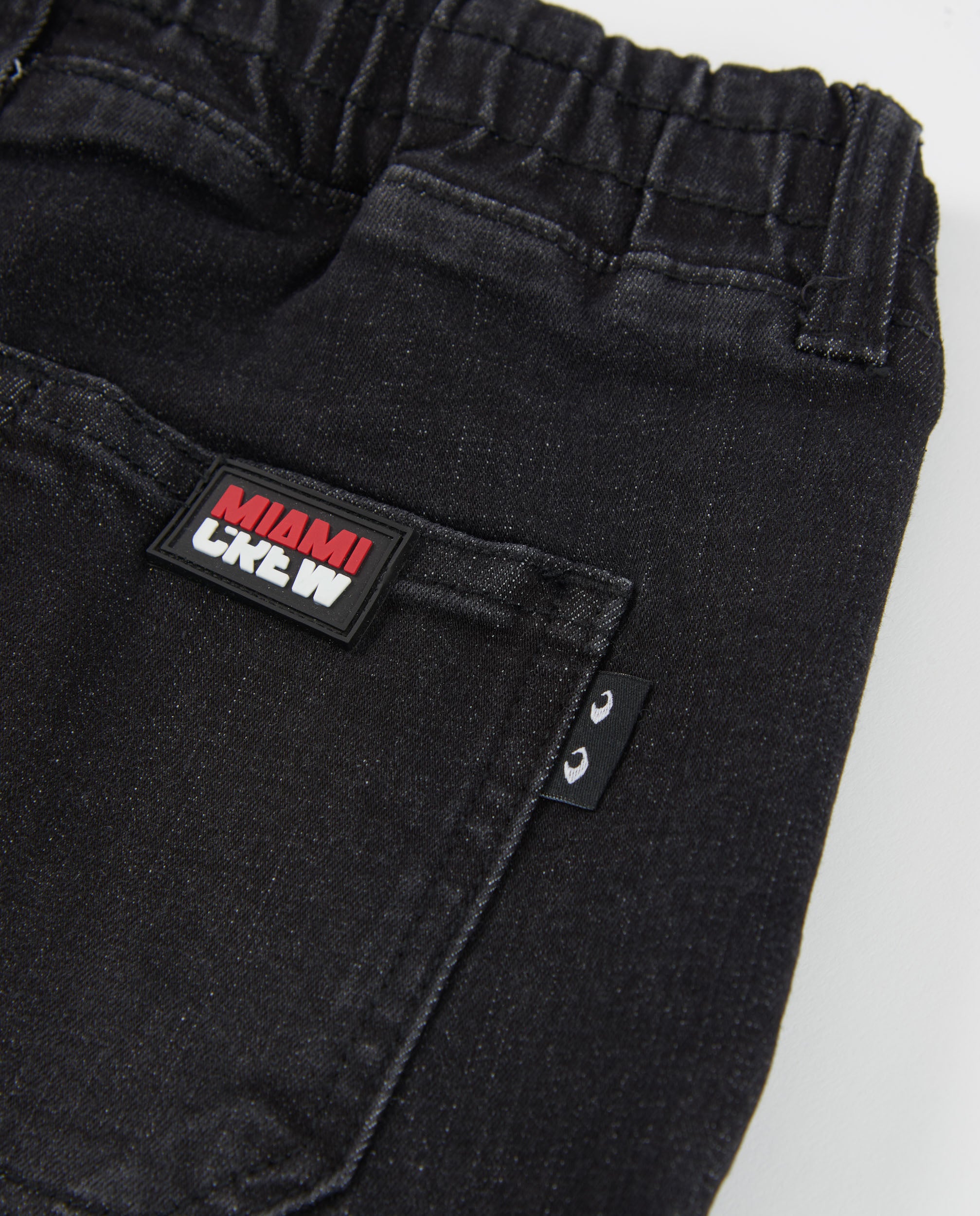TucTuc Bermuda Bimbo Nero Grigio Scuro Denim Cotone