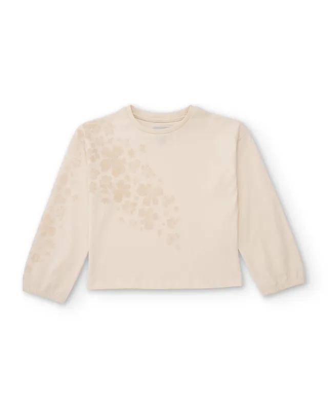 TucTuc Magliette maglia bambina crudo floreale