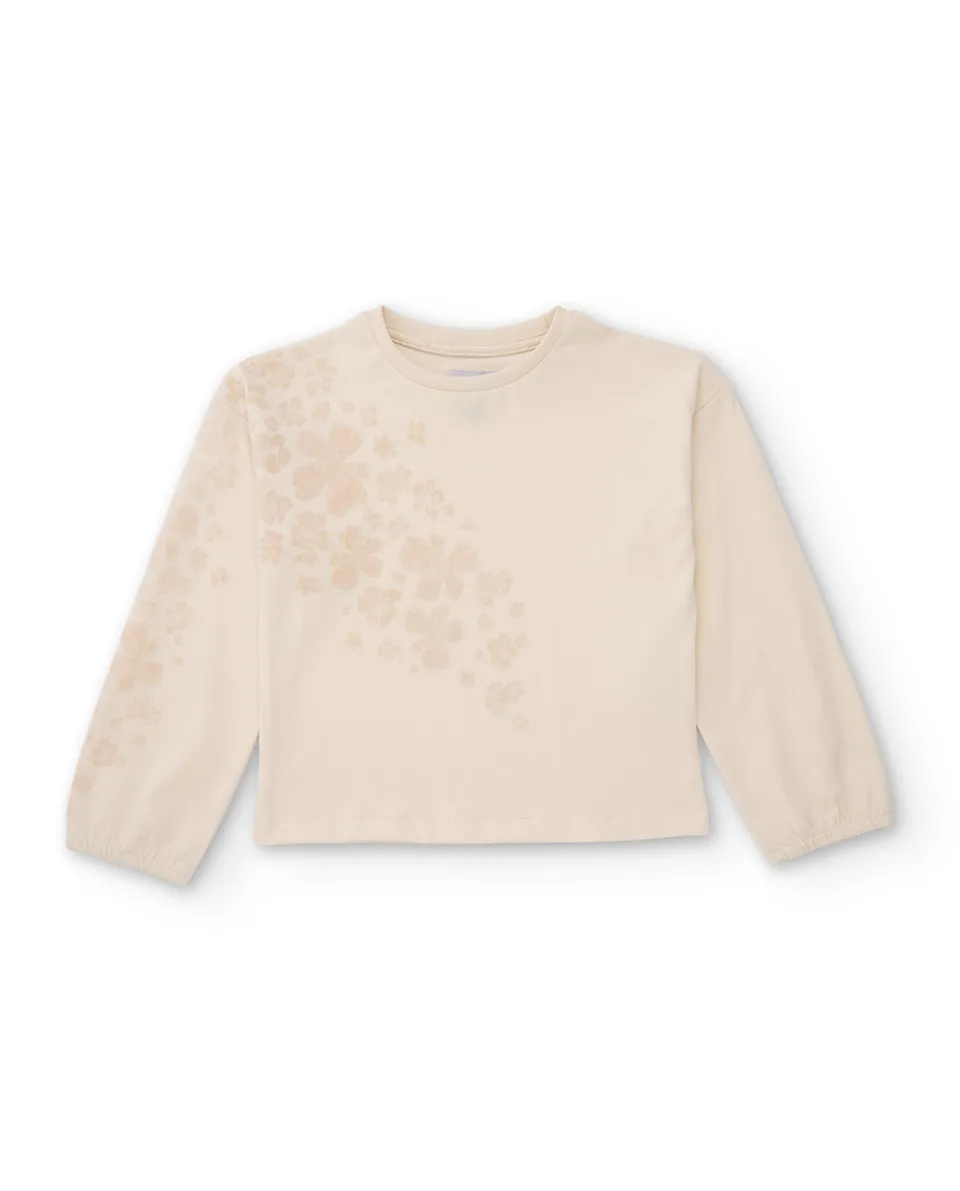 TucTuc Magliette maglia bambina crudo floreale
