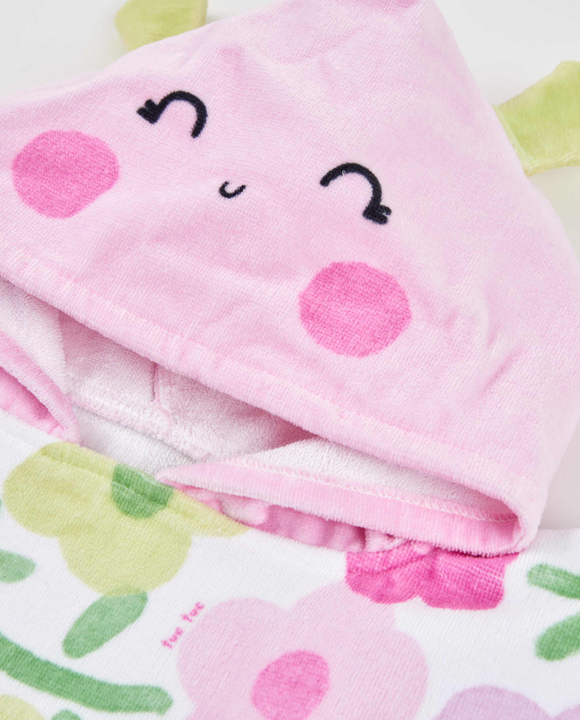 TucTuc Asciugamani poncho bambina rosa floreale TU