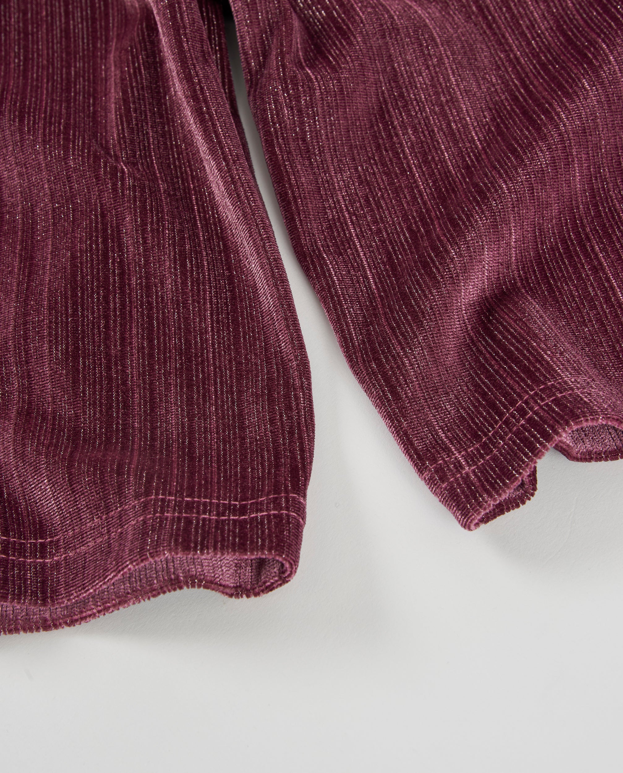TucTuc Pantaloni Bambina Velluto Viola Vita Elastica